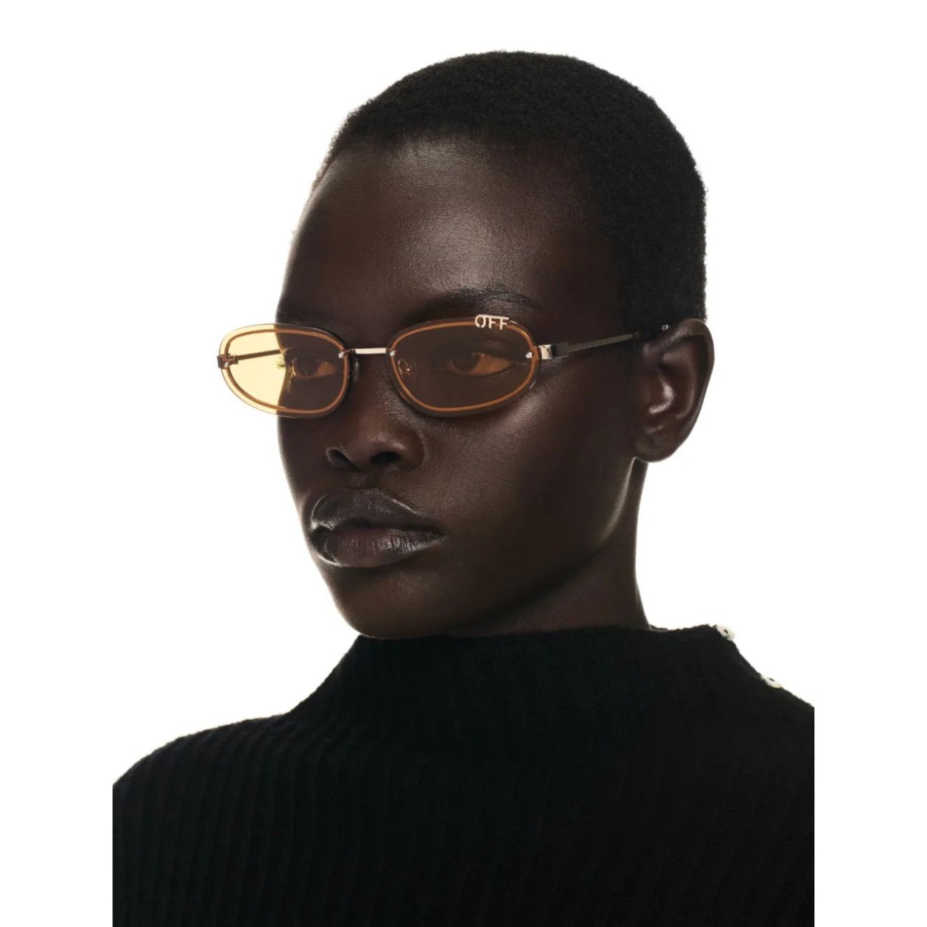 Off-White NEW Off White Miami Gold Metal Rimless Metal Sunglasses Size ONE SIZE - 1 Thumbnail
