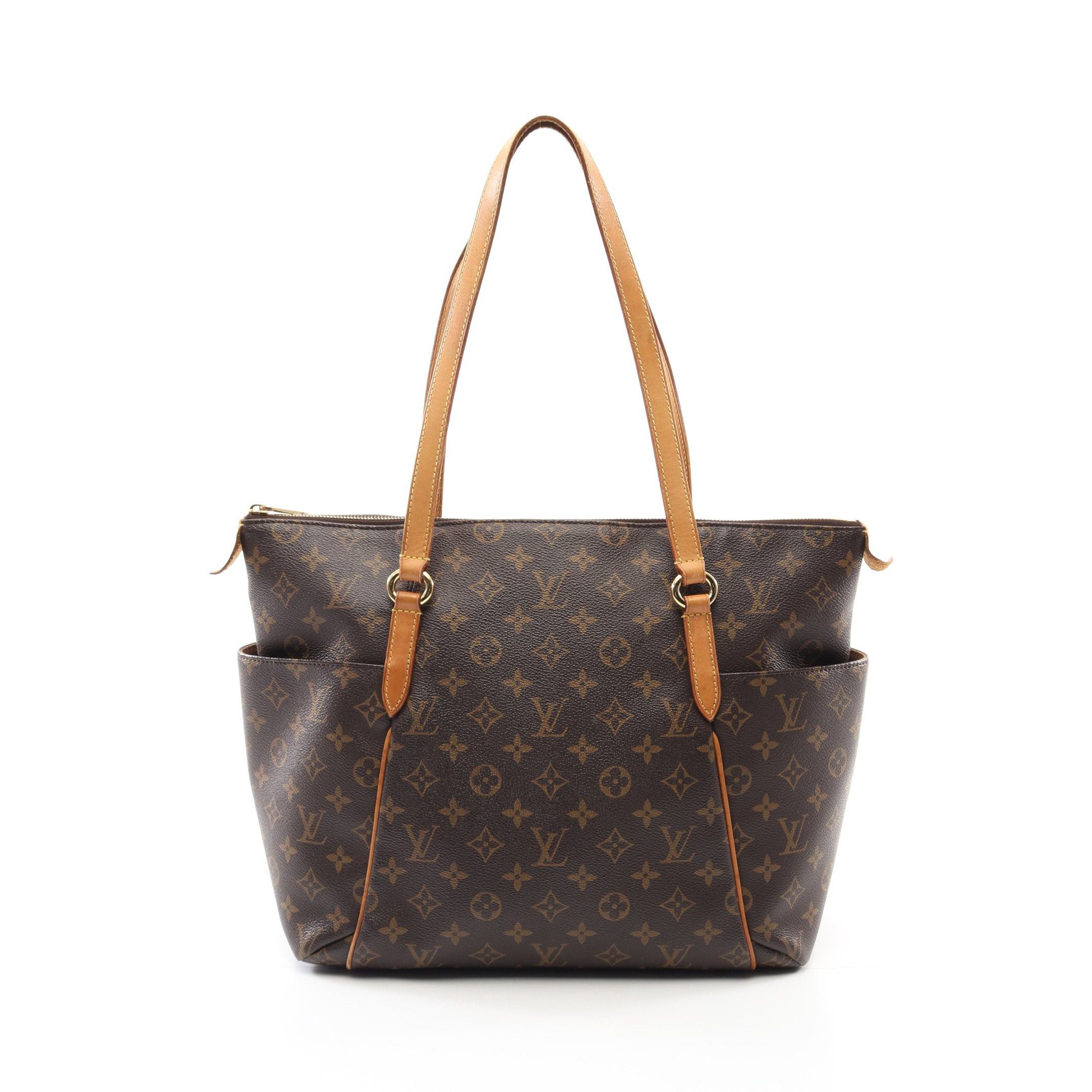 Louis Vuitton Totally Mm Monogram Shoulder Bag Tote Leather Brown