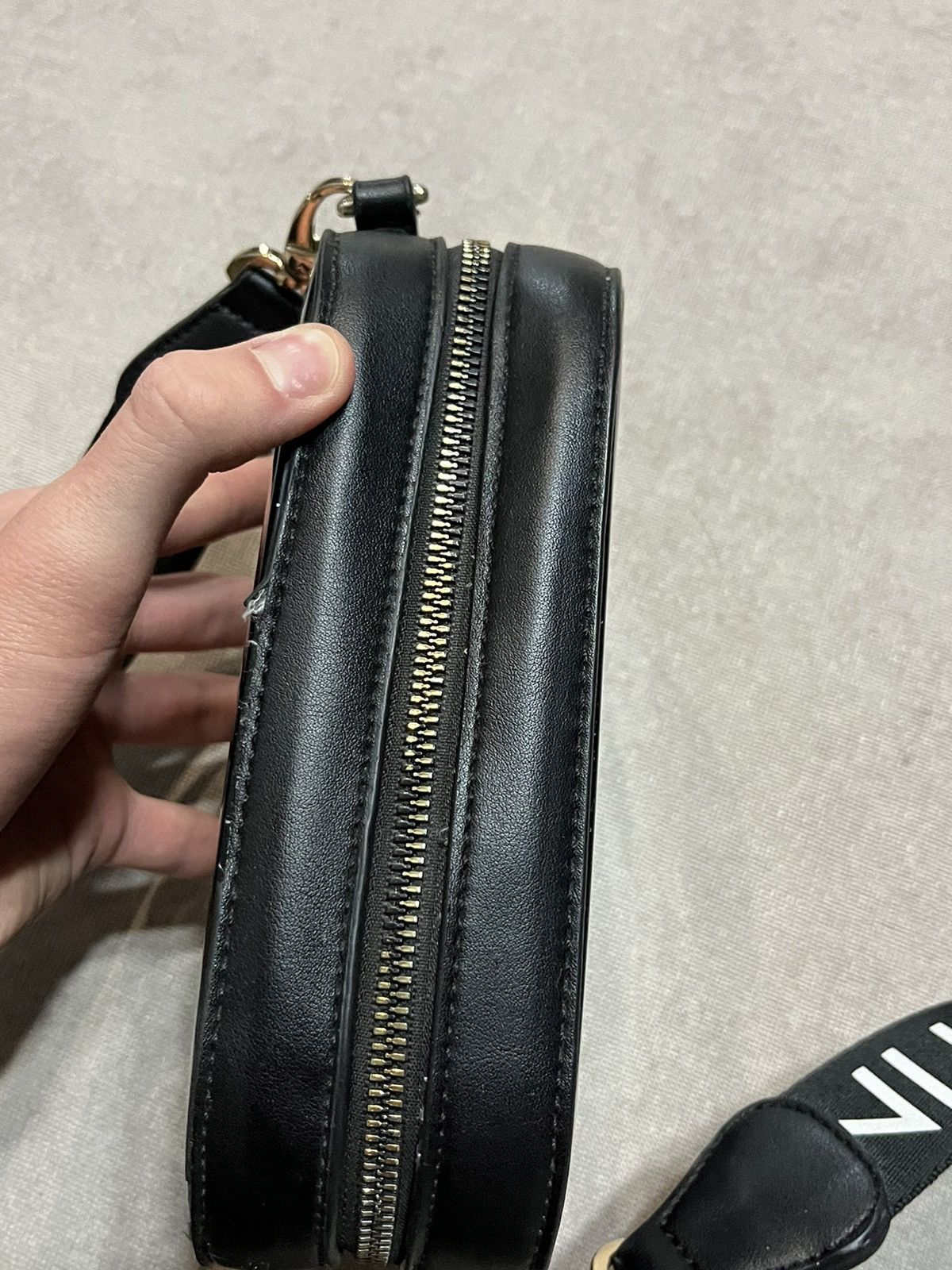Gianni Valentino Valentino Spa Womens Crossbody Bag Black Monogram Shoulder Size ONE SIZE - 10 Thumbnail
