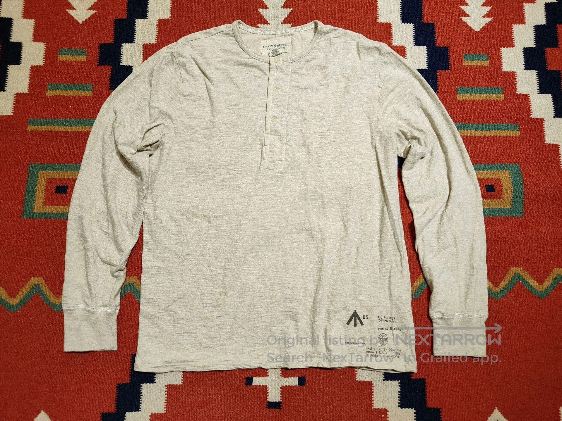 RRL Ralph Lauren Ralph Lauren Military Style Long Sleeve Tee. Size US L / EU 52-54 / 3 - 1 Thumbnail