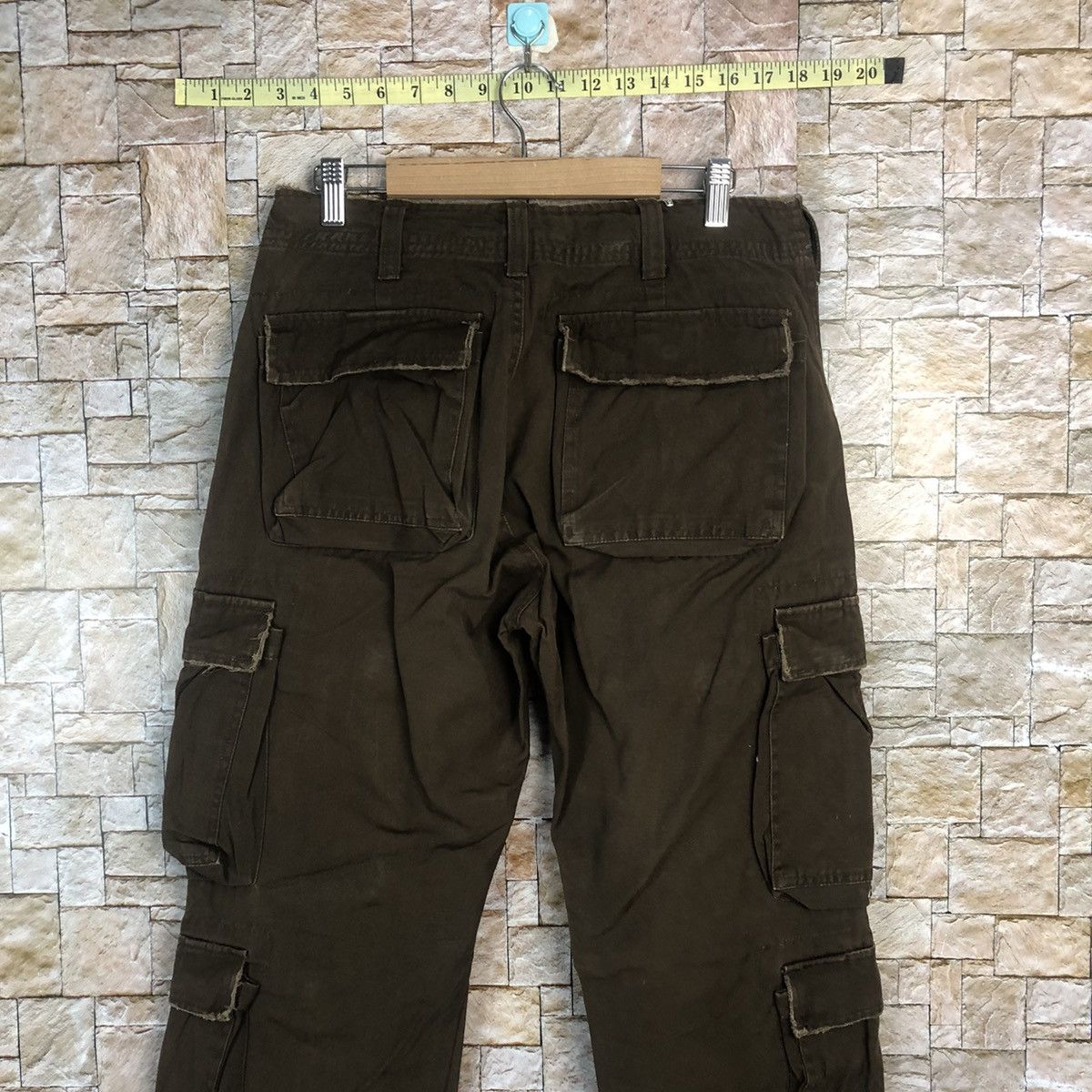 Japanese Brand Example Big pocket Dark Brown Cargo Multipocket Pants #A80 Size US 29 - 13 Thumbnail