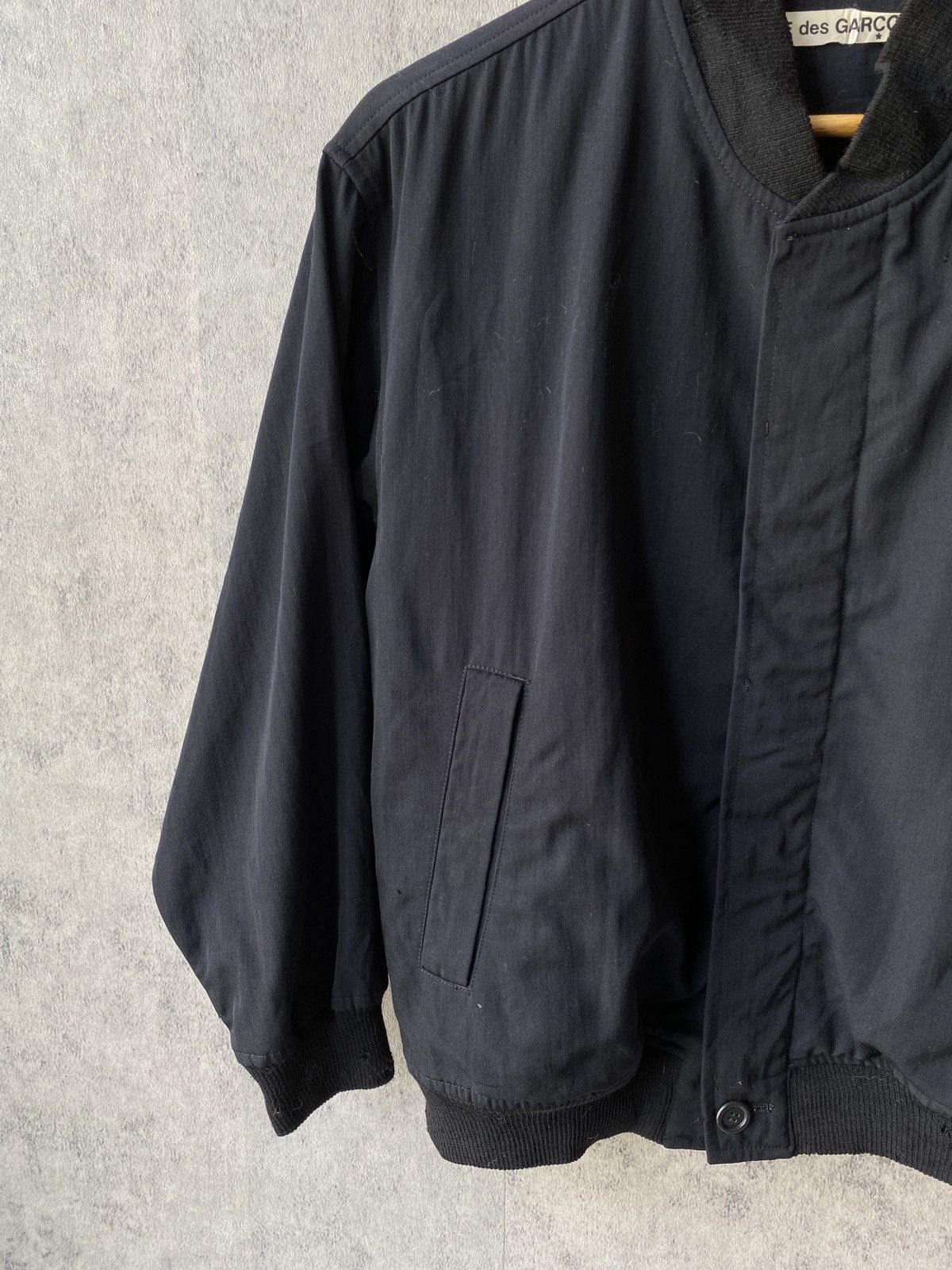 Comme des Garcons 80’s Comme Des Garcons By Rei Kawakubo Linen Bomber Jacket Size US M / EU 48-50 / 2 - 6 Thumbnail