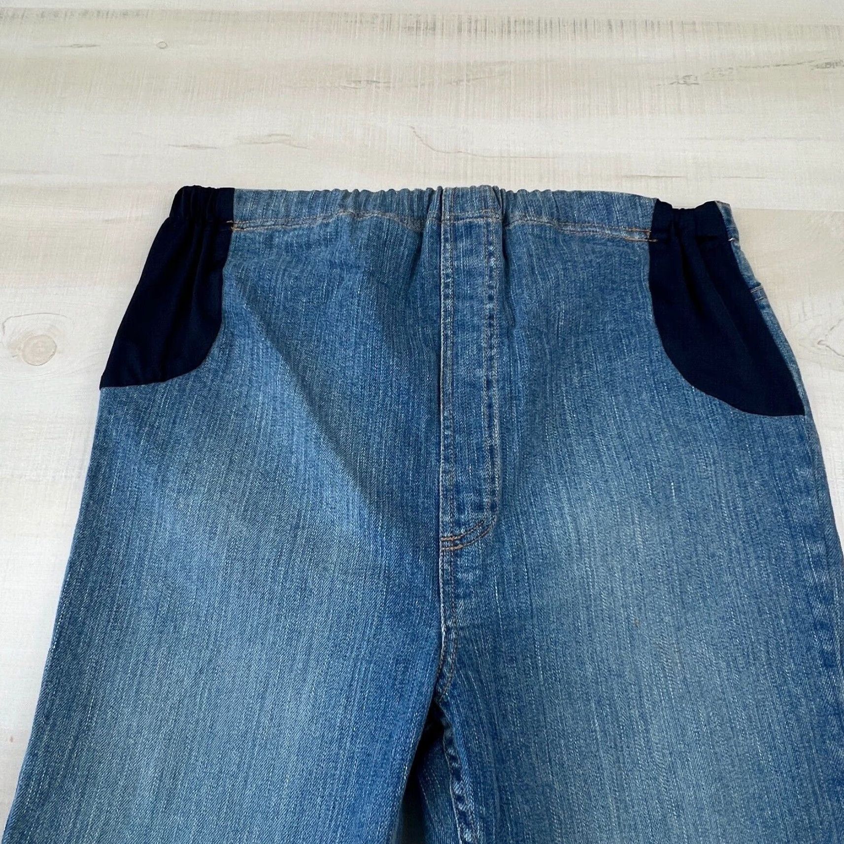 Gap Gap Womens Maternity Small Medium Wash Bootcut Jeans Blue Stretch Size 28" / US 6 / IT 42 - 2 Thumbnail