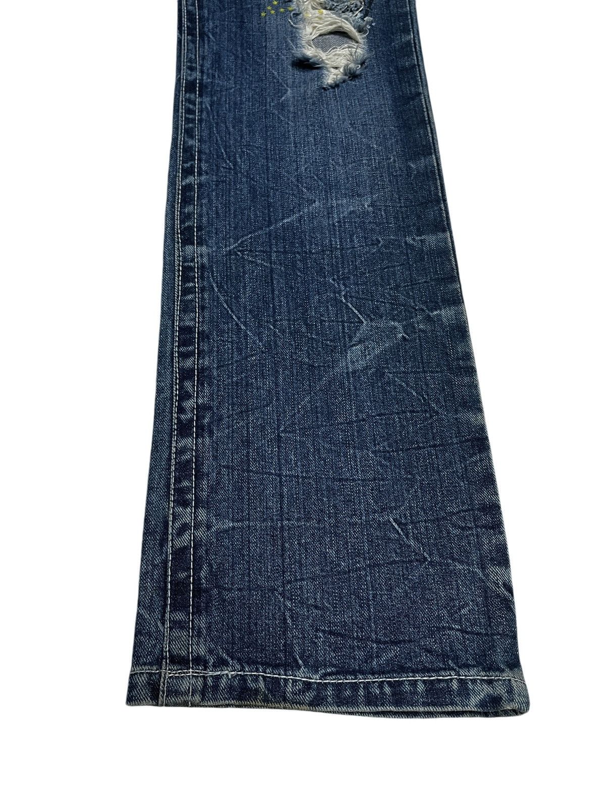 If Six Was Nine × Japanese Brand Rare Design Vintage Brand Witty Pitty Patches Jeans 2000s Size US 33 - 7 Thumbnail