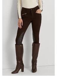 Polo Ralph Lauren Lauren Ralph Lauren Knee Patch Ponte Equestrian Riding Pants Size 29" - 2 Thumbnail
