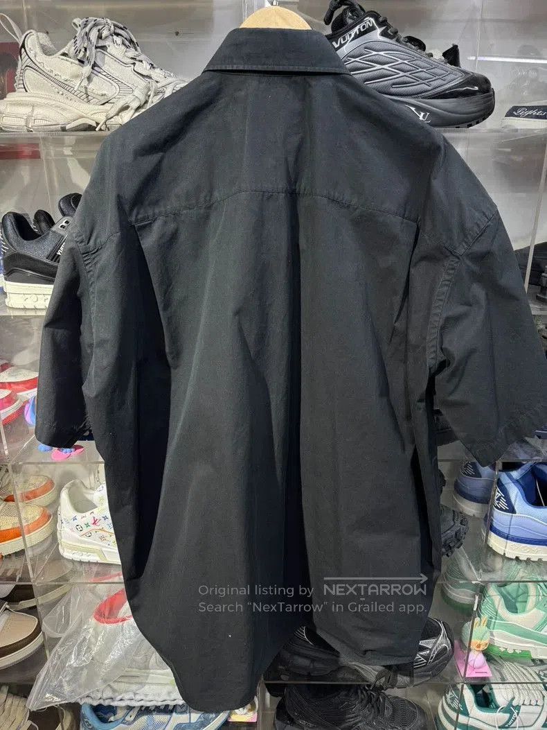 Balenciaga Balenciaga Black Logo Short Sleeve Shirt. Size US L / EU 52-54 / 3 - 2 Thumbnail