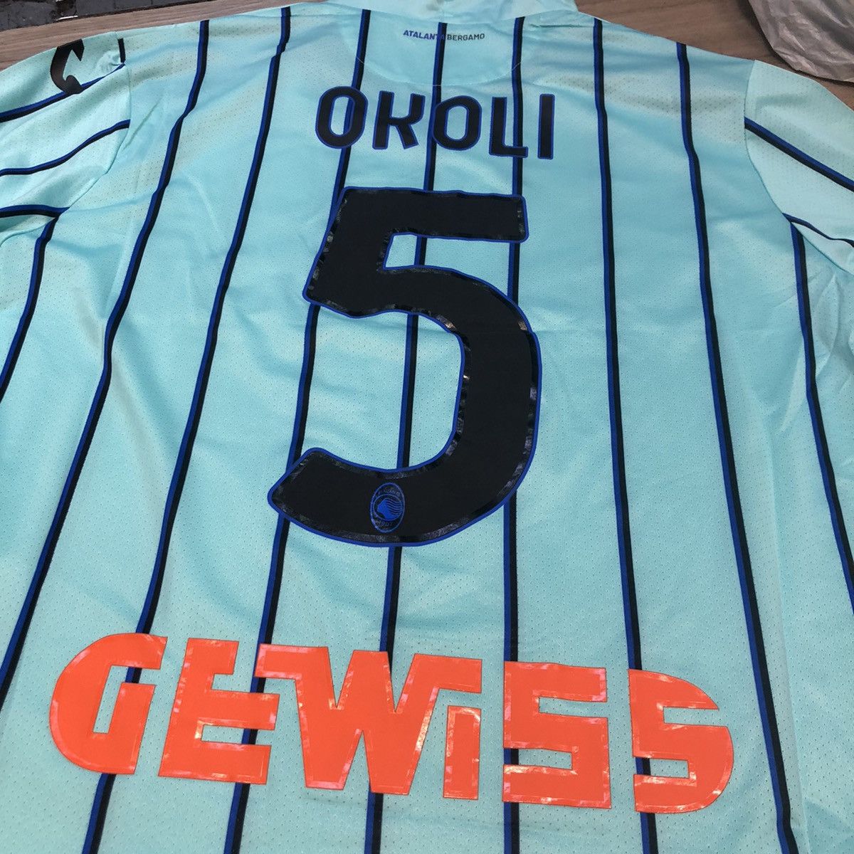 Joma RARE Atalanta 22/23 Match issued/worn away shirt #5 okoli Size US XL / EU 56 / 4 - 4 Thumbnail