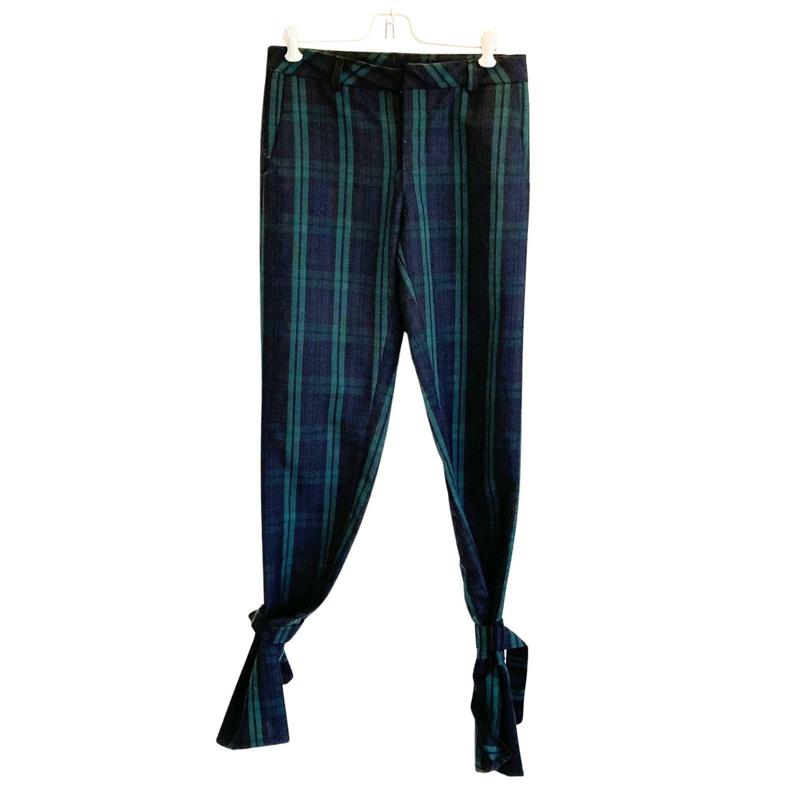 Vintage Y2k Tartan Trousers NWOT, Belt Ankle, Size Medium Size 26" / US 2 / IT 38 - 3 Thumbnail