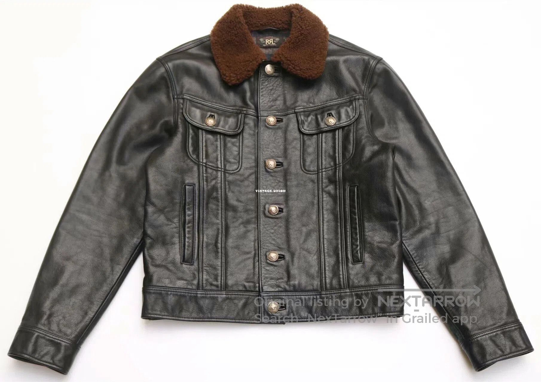 RRL Ralph Lauren RRL Vintage Distressed Leather Jacket. Size US M / EU 48-50 / 2 - 1 Thumbnail