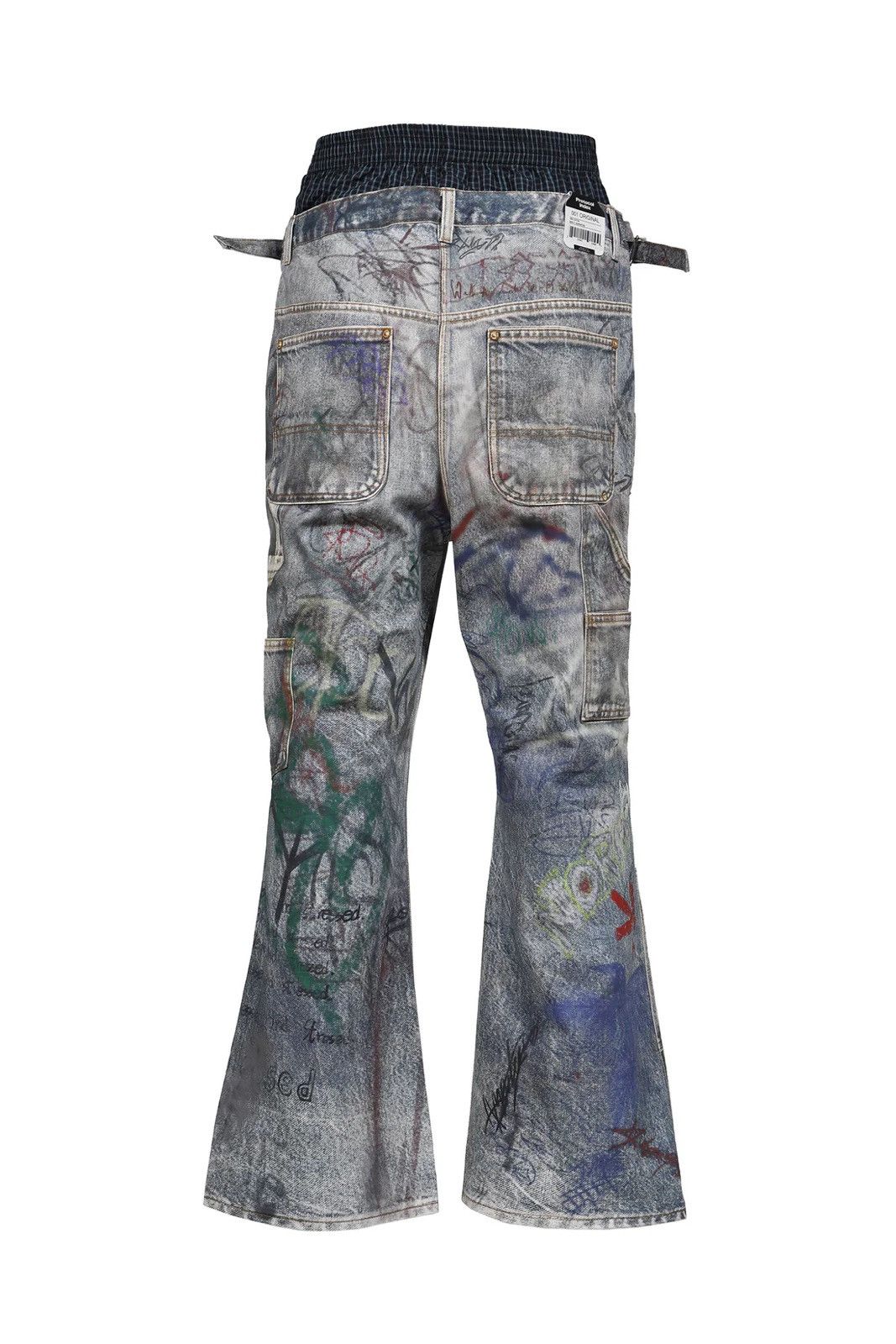 PROJECT G/R Protocol Index GRAFFITI LAYERED PANTS PROJECT GR Size US 32 / EU 48 - 2 Thumbnail