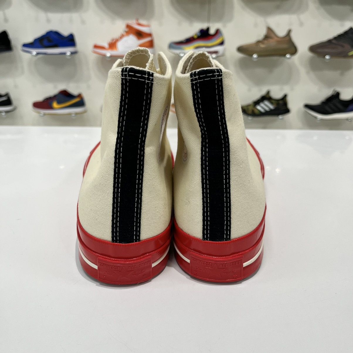 Comme des Garcons × Converse Converse Chuck Taylor All Star 70 Hi x CDG Play Red Midsole Size US 10 / EU 43 - 5 Thumbnail
