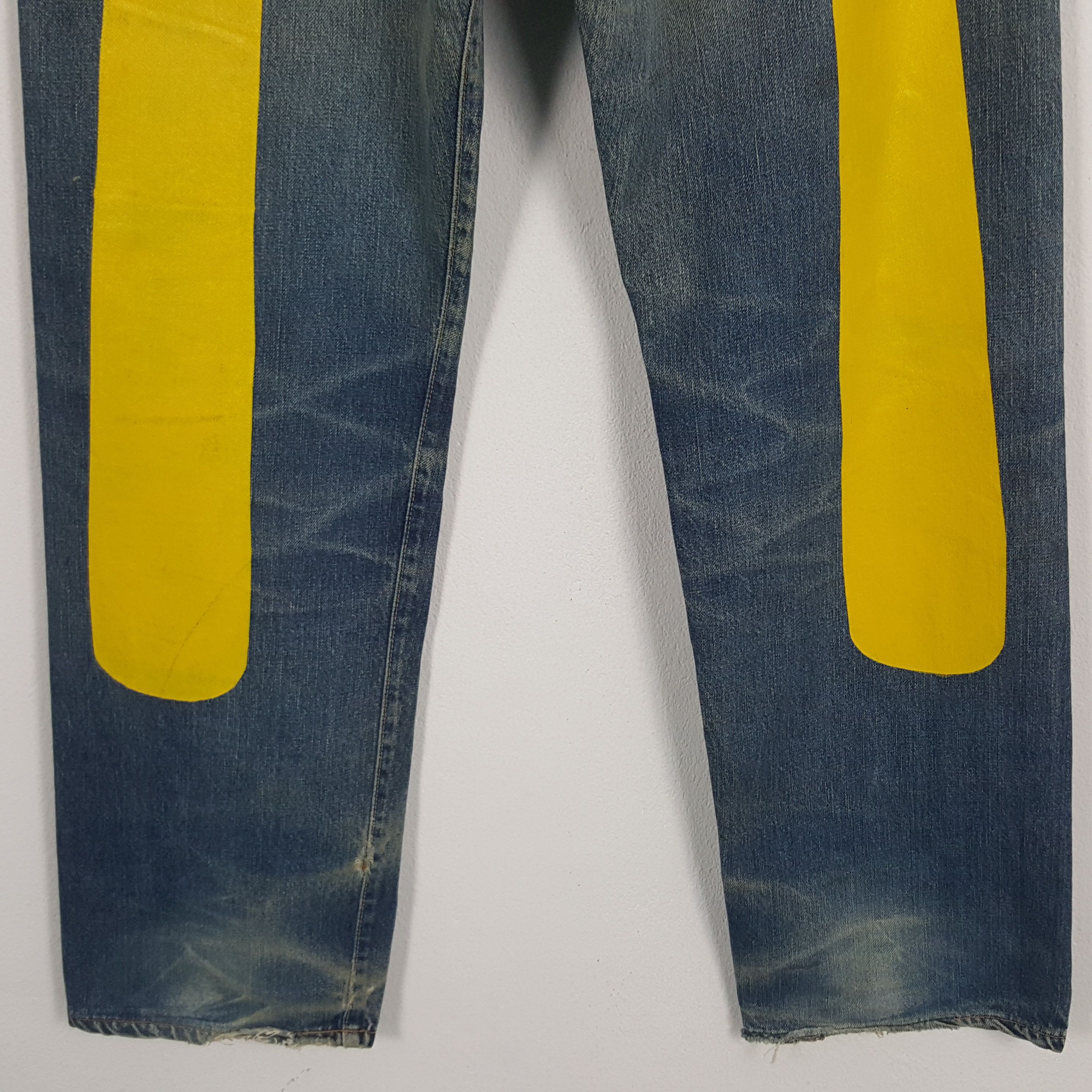 Japanese Brand × Vintage Vintage Evis Japanese Brand Daicocok Custom Art Denim Jeans Size US 31 - 3 Thumbnail