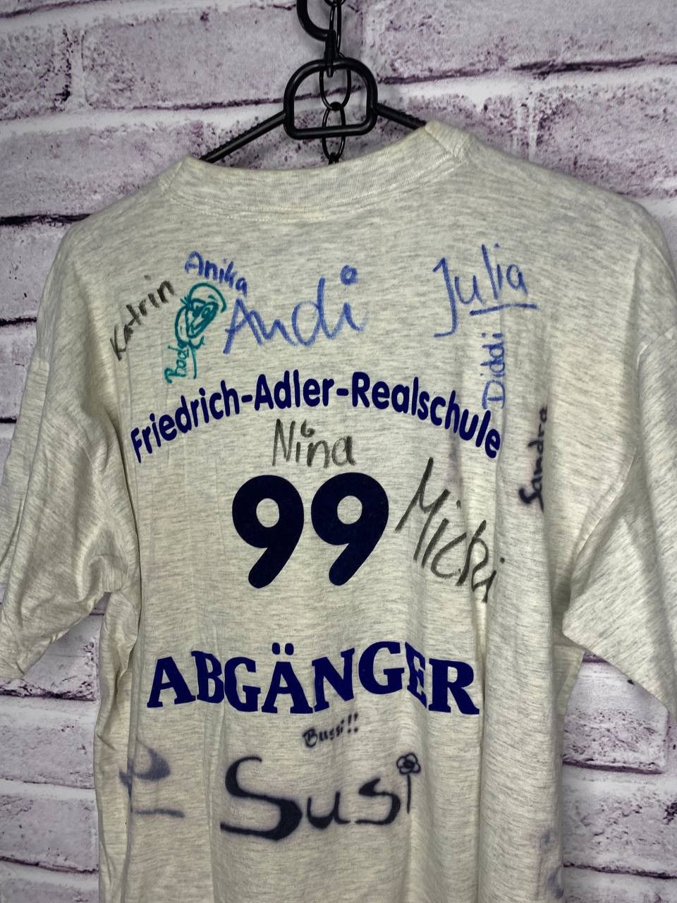 Other Men's Vintage 90s T-Shirt | Mog Nimmer Animal School Tee Size US M / EU 48-50 / 2 - 6 Thumbnail