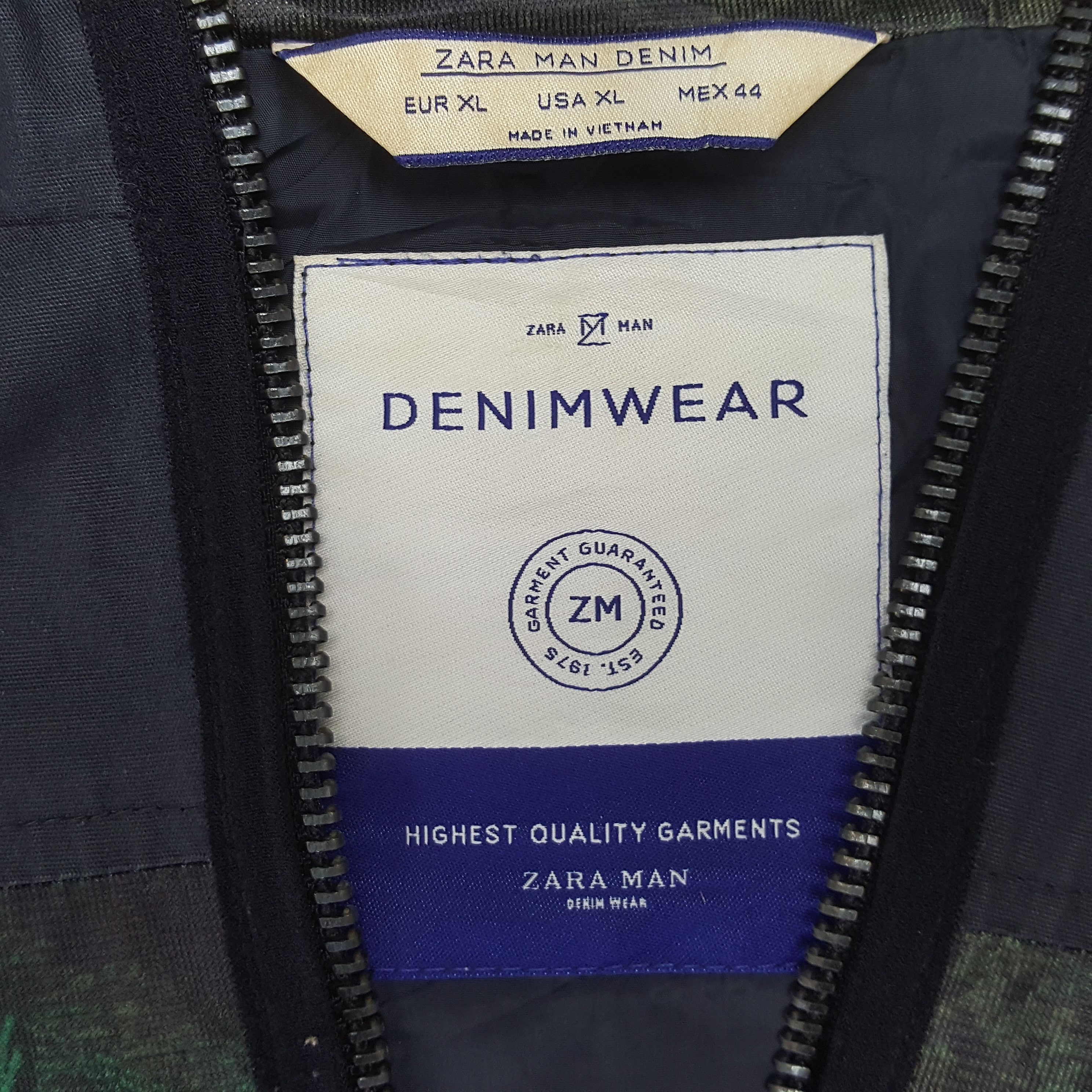 Vintage × Zara Vintage ZARA DENIMWEAR Sportswear Hoodies C289N5 Size US M / EU 48-50 / 2 - 5 Thumbnail
