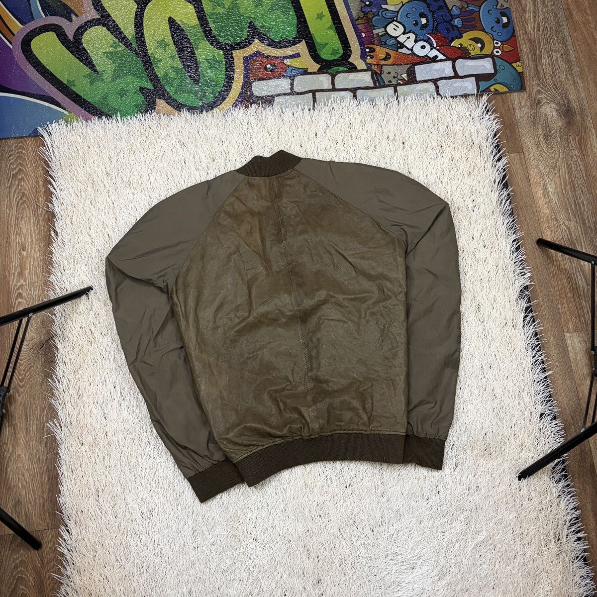 Allsaints ALLSAINTS LAMB LEATHER jacket Nash Bomber Brown men’s size L Size US L / EU 52-54 / 3 - 2 Thumbnail