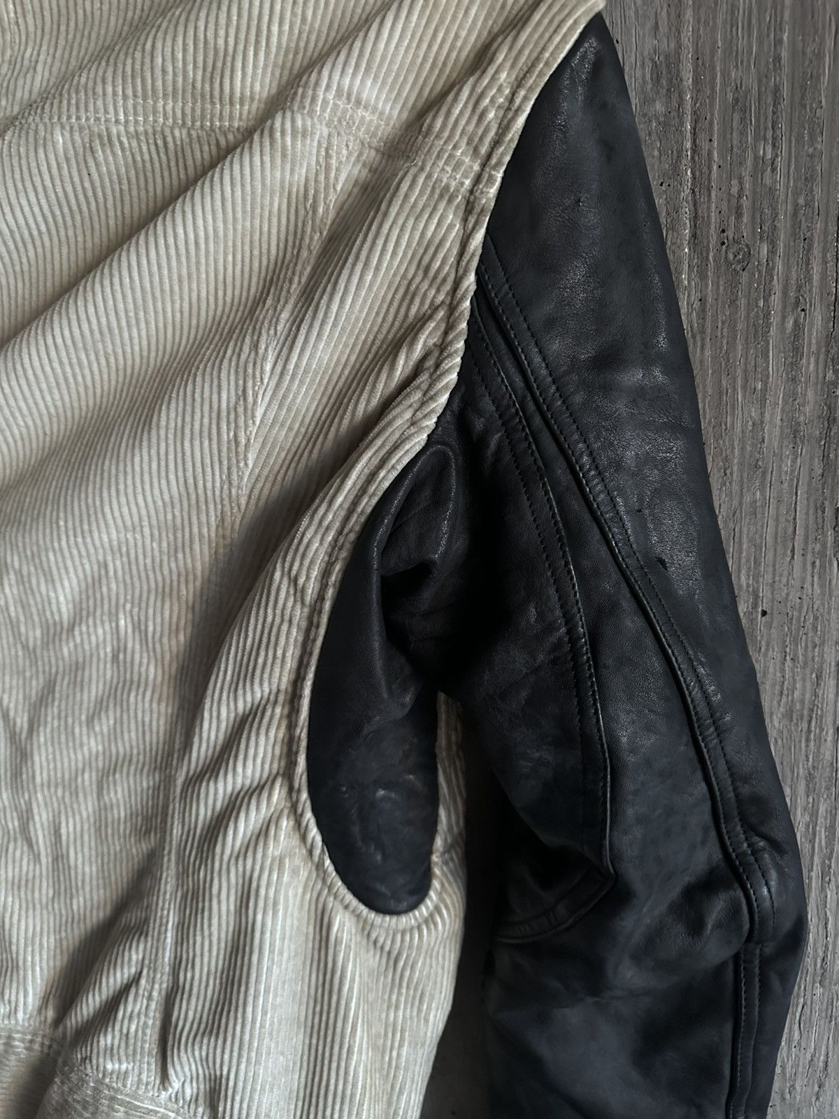Rick Owens Drkshdw AW09 CRUST HYBRID TRUCKER JACKET Size US M / EU 48-50 / 2 - 4 Thumbnail