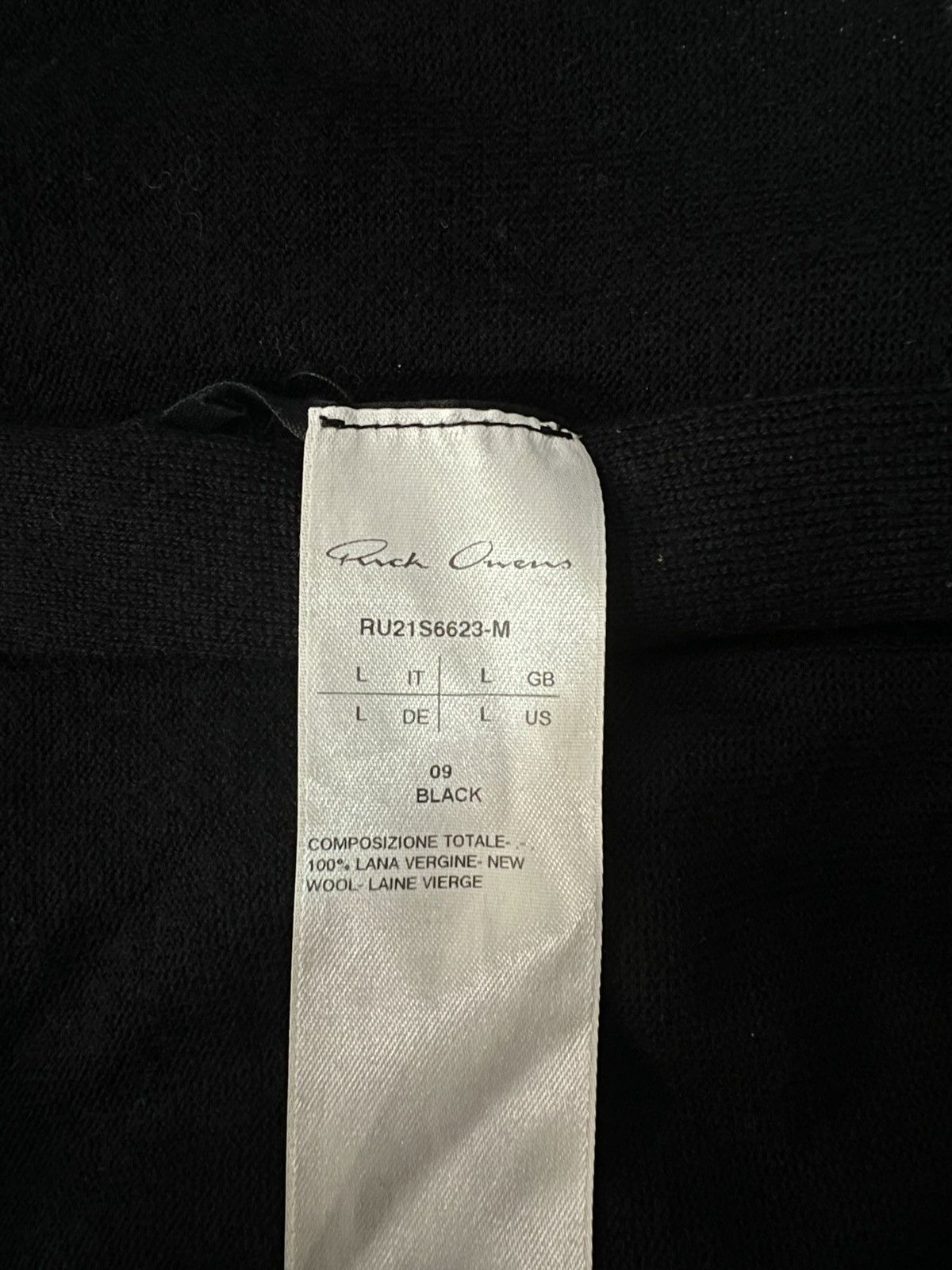 Rick Owens Rick Owens Virgin Wool Hoodie Size US L / EU 52-54 / 3 - 6 Thumbnail