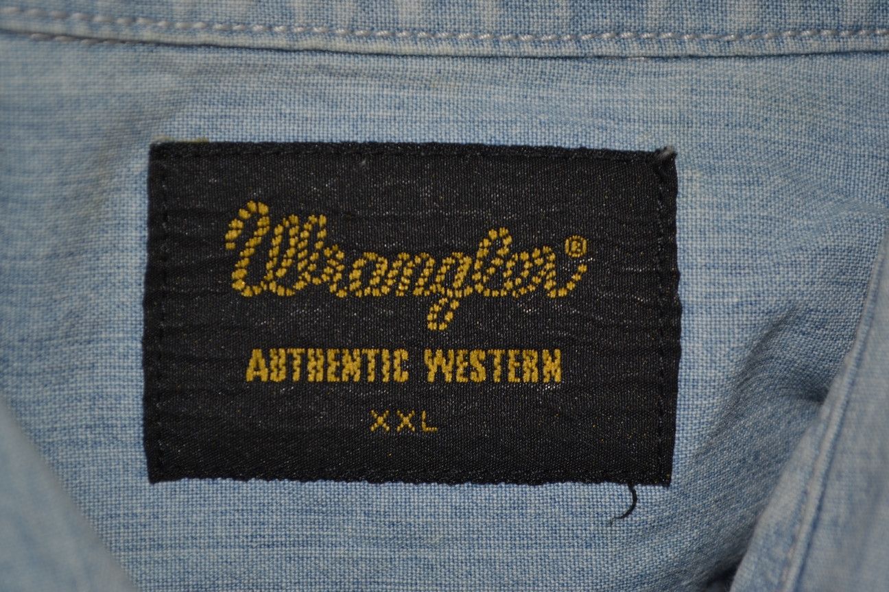 Vintage × Wrangler Vintage Wrangler Wester Embroidered Denim Shirt XXL Size US XXL / EU 58 / 5 - 7 Thumbnail
