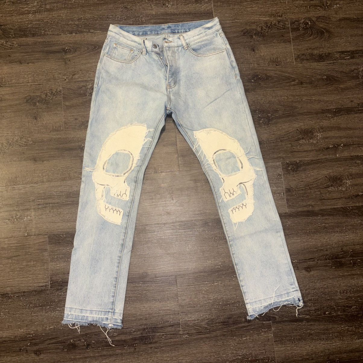 MNML MNML Skull Denim Jeans Size US 32 / EU 48 - 1 Thumbnail