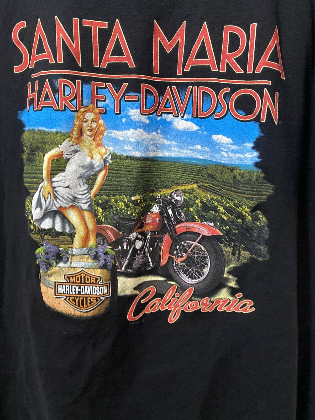 Harley Davidson Vintage Harley-Davidson Santa Maria California Graphic Tee Size US XXL / EU 58 / 5 - 2 Thumbnail