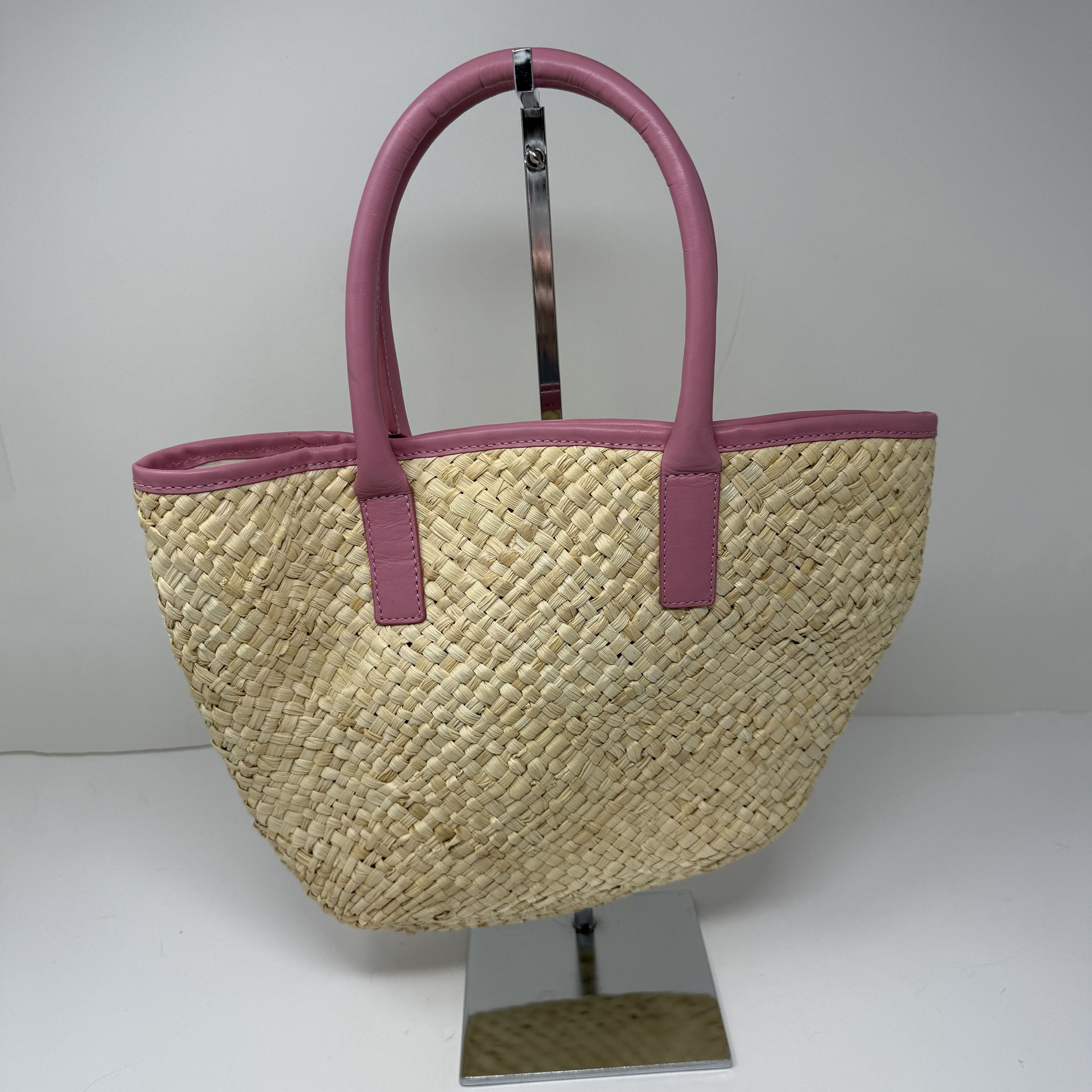 J.Crew J. Crew Woven Straw Raffia Genuine Leather Size ONE SIZE - 1 Thumbnail