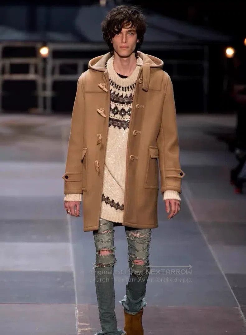 Saint Laurent Paris Saint Laurent Paris Wool Toggle Coat Size L / US 10 / IT 46 - 5 Thumbnail