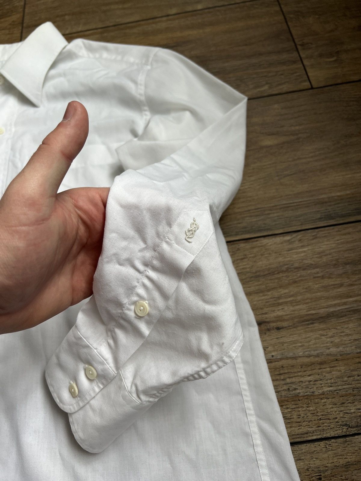 Designer × Vintage × Yves Saint Laurent Vintage 70s/80s YvesSaintLaurent white shirt Size US M / EU 48-50 / 2 - 3 Thumbnail