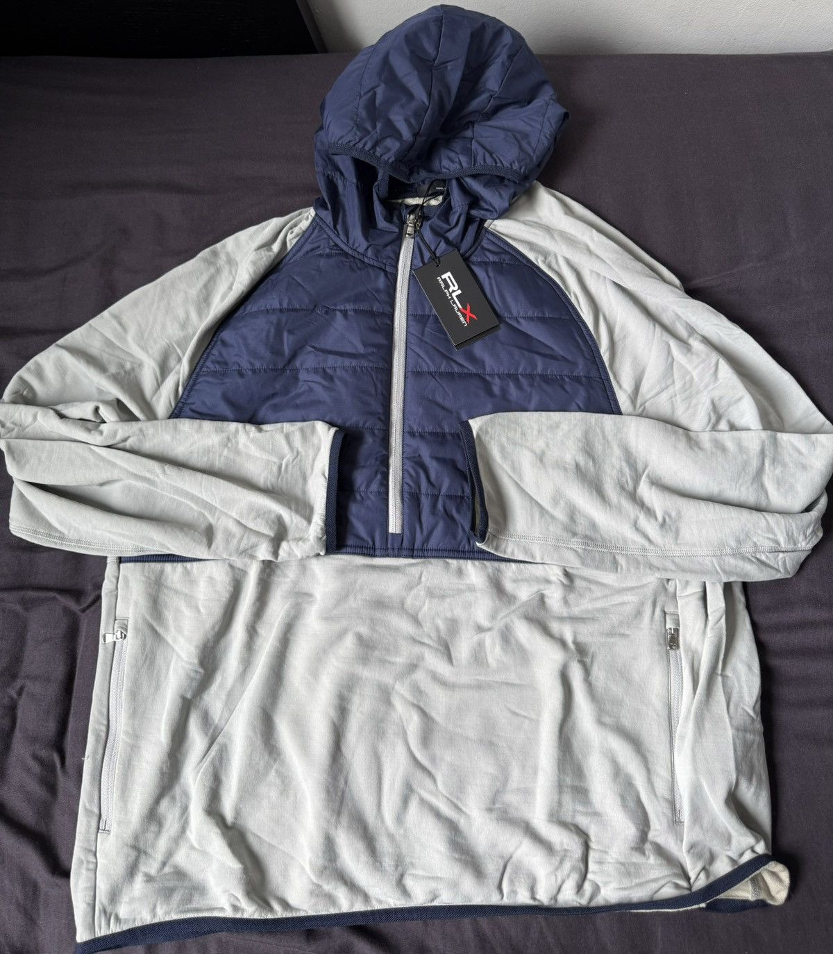 RLX Ralph Lauren RLX Ralph Lauren Blue Performance Zip Up Light Jacket Size US XL / EU 56 / 4 - 1 Thumbnail