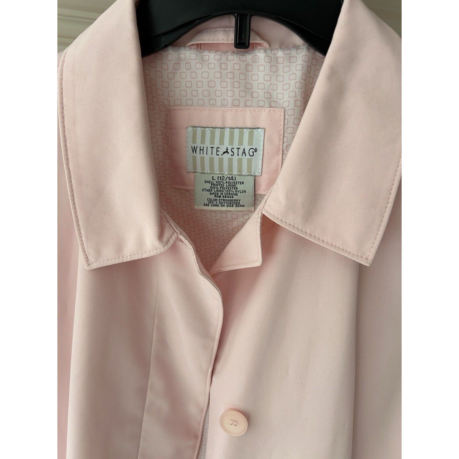 Other White Stag Women's Pink Polyester Trench Coat Size L 12/14 Size L / US 10 / IT 46 - 5 Thumbnail