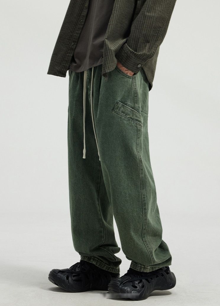 Japanese Brand × Jean Elastic Japanese Streetwear Cargo Pants Size US 27 - 3 Thumbnail
