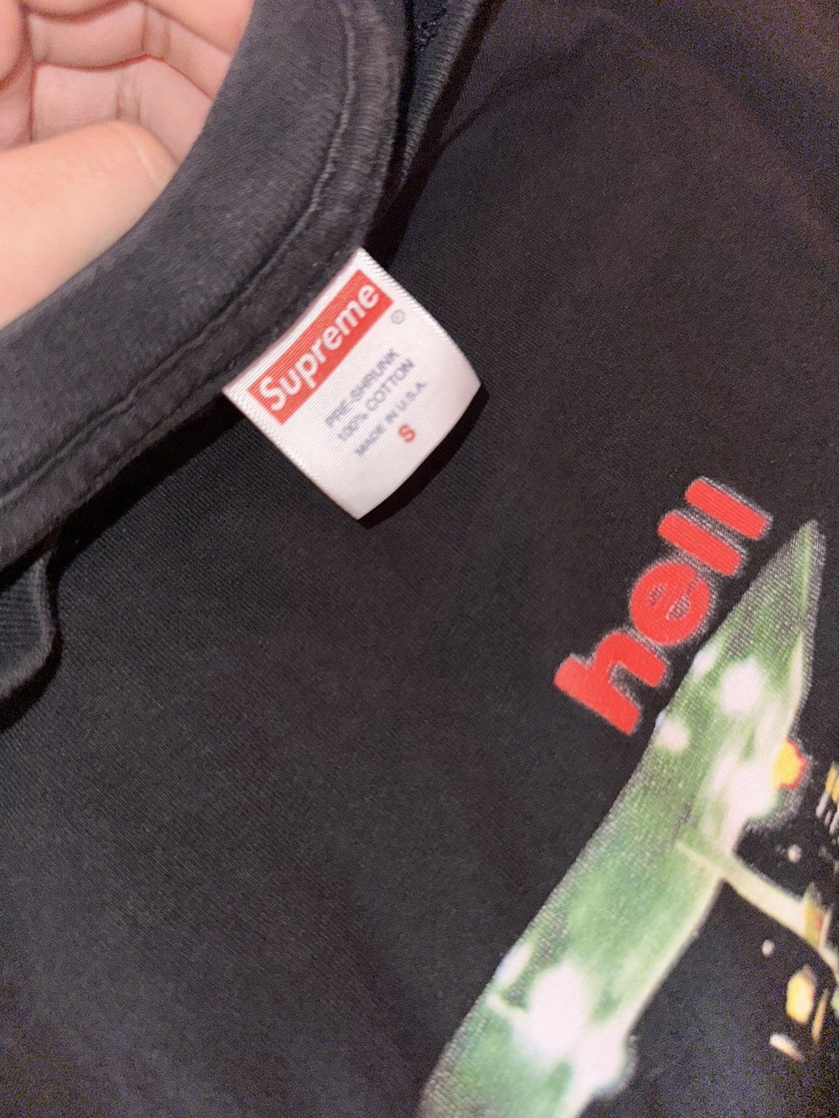 Supreme Supreme FW23 Hell Tee BLACK Size US S / EU 44-46 / 1 - 5 Thumbnail