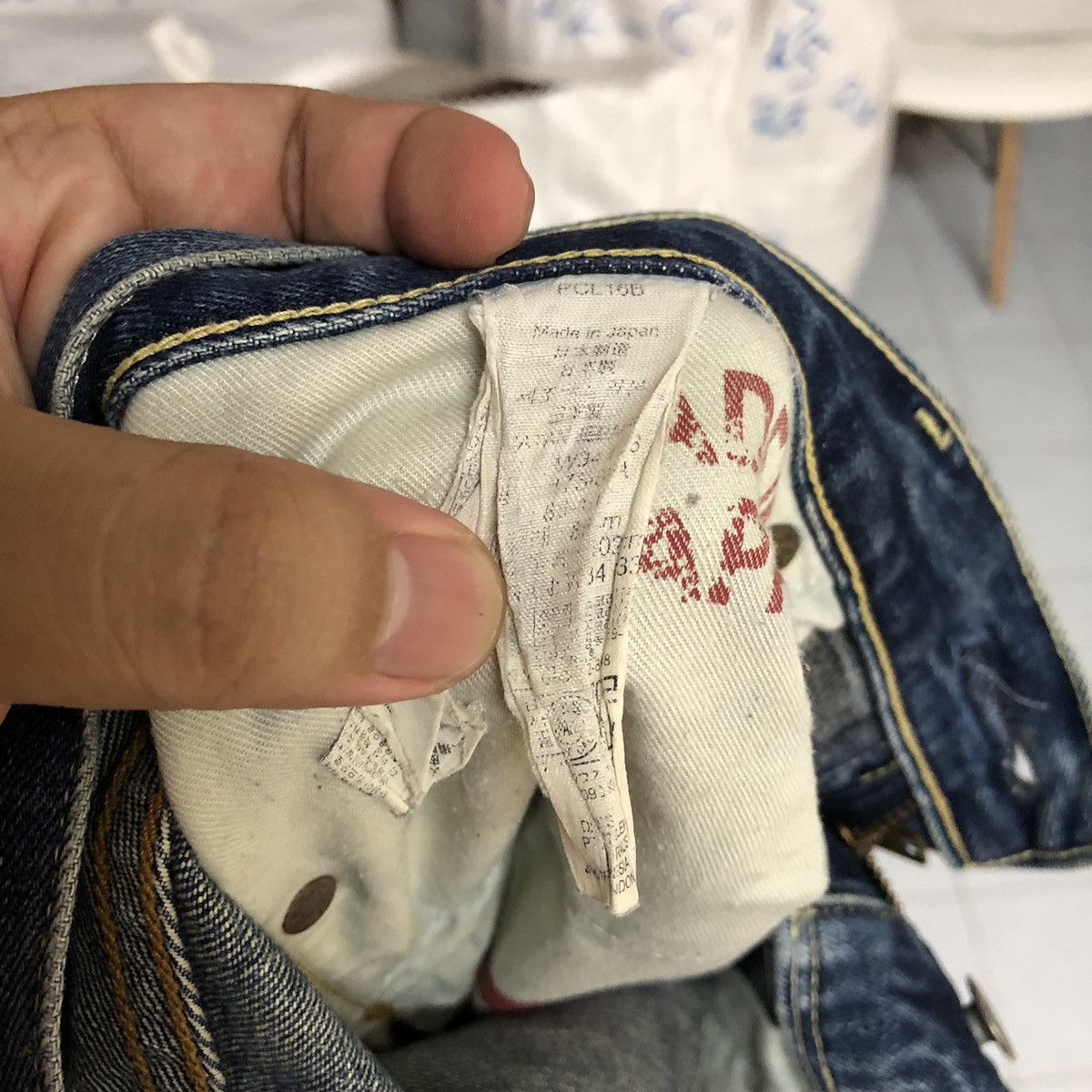 Levi's DL Levis 502 selvedge Blue Denim Pants #C128 Size US 34 / EU 50 - 17 Thumbnail