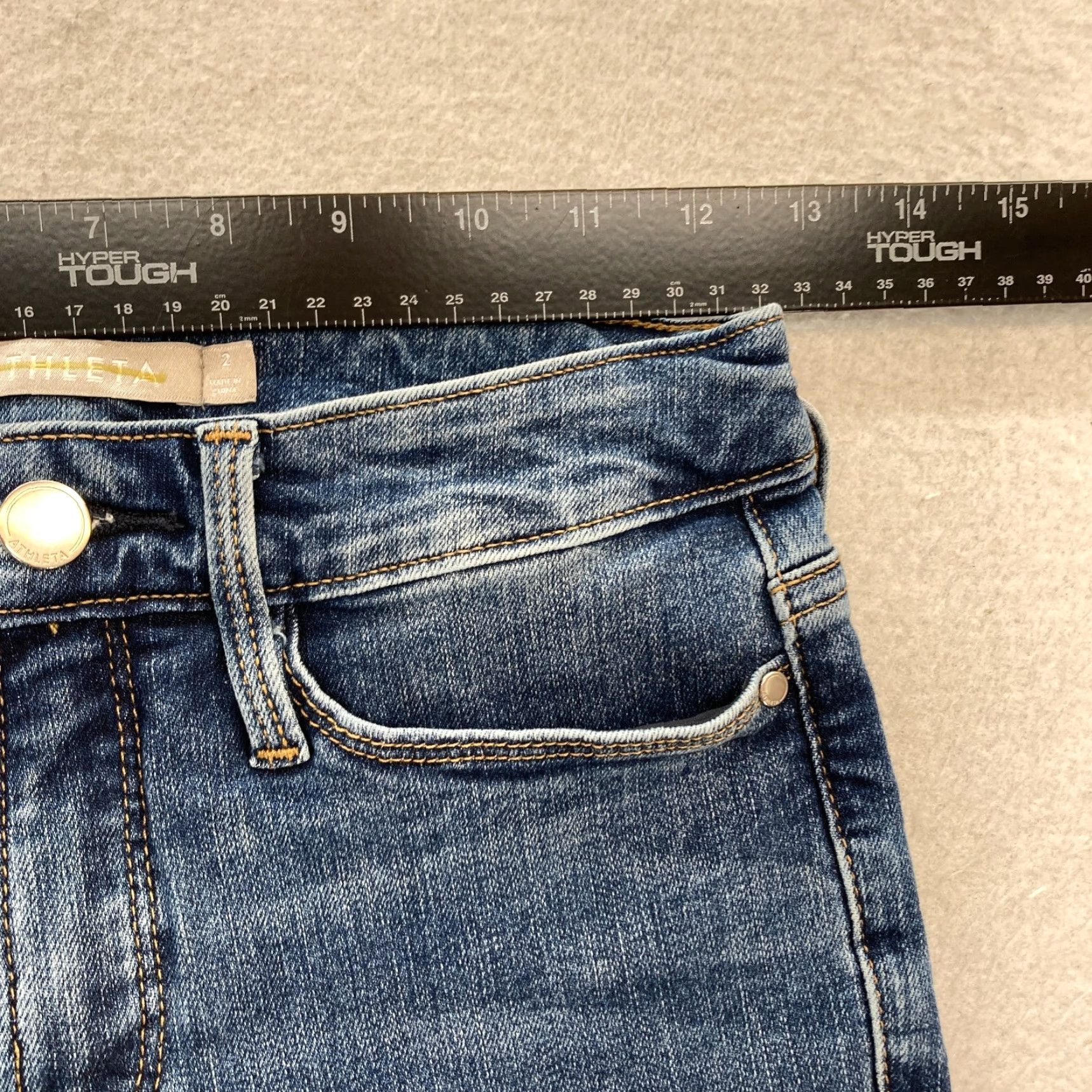 Athleta Athleta Sculptek Jeans Women's 2 Skinny Ankle Medium Wash Blue Stretch Denim Size 42" / US 20 - 7 Thumbnail