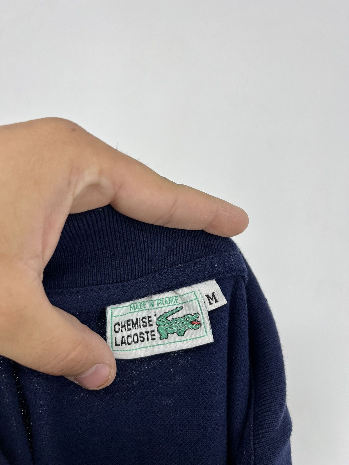 Lacoste × Vintage Vintage Chemise Lacoste Big Logo Made in France Polo t-shirt Size US M / EU 48-50 / 2 - 8 Thumbnail