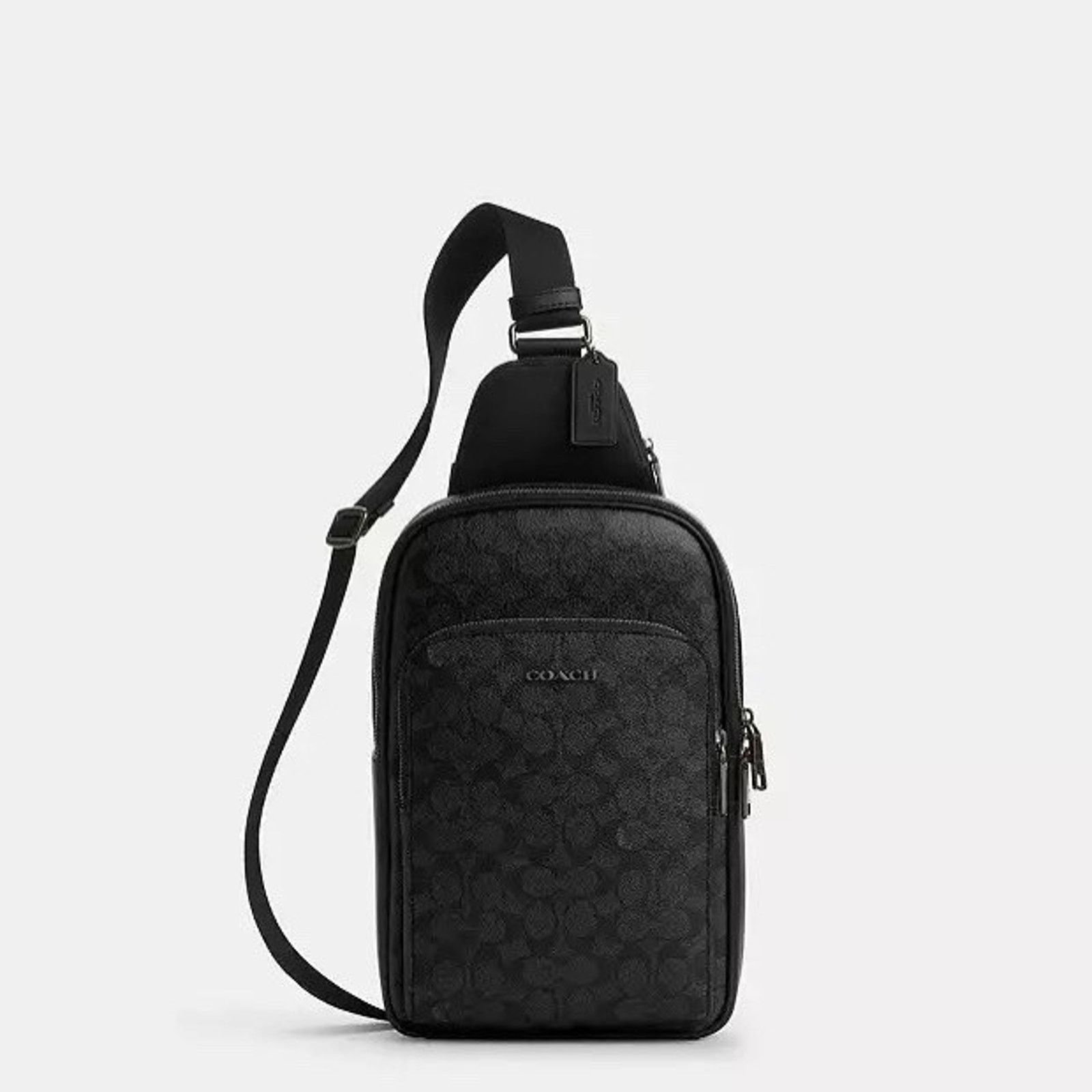 Coach NWT COACH Ethan Pack Signature Canvas CV918 Charcoal/Black Size ONE SIZE - 5 Thumbnail