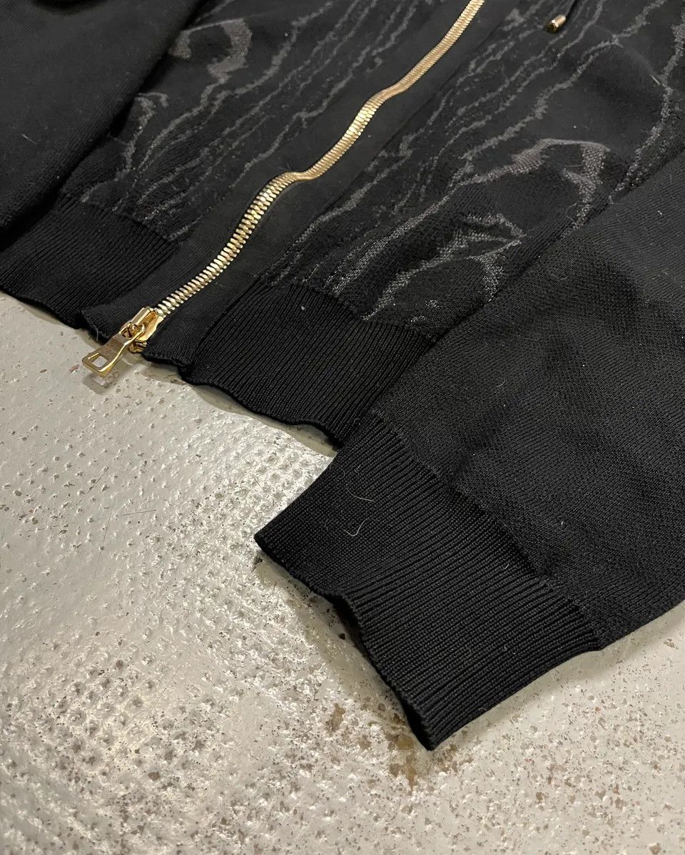 Balmain SS2017 Balmain Metallic Zip-Up Black Marble Effect Hoodie Size US L / EU 52-54 / 3 - 6 Thumbnail
