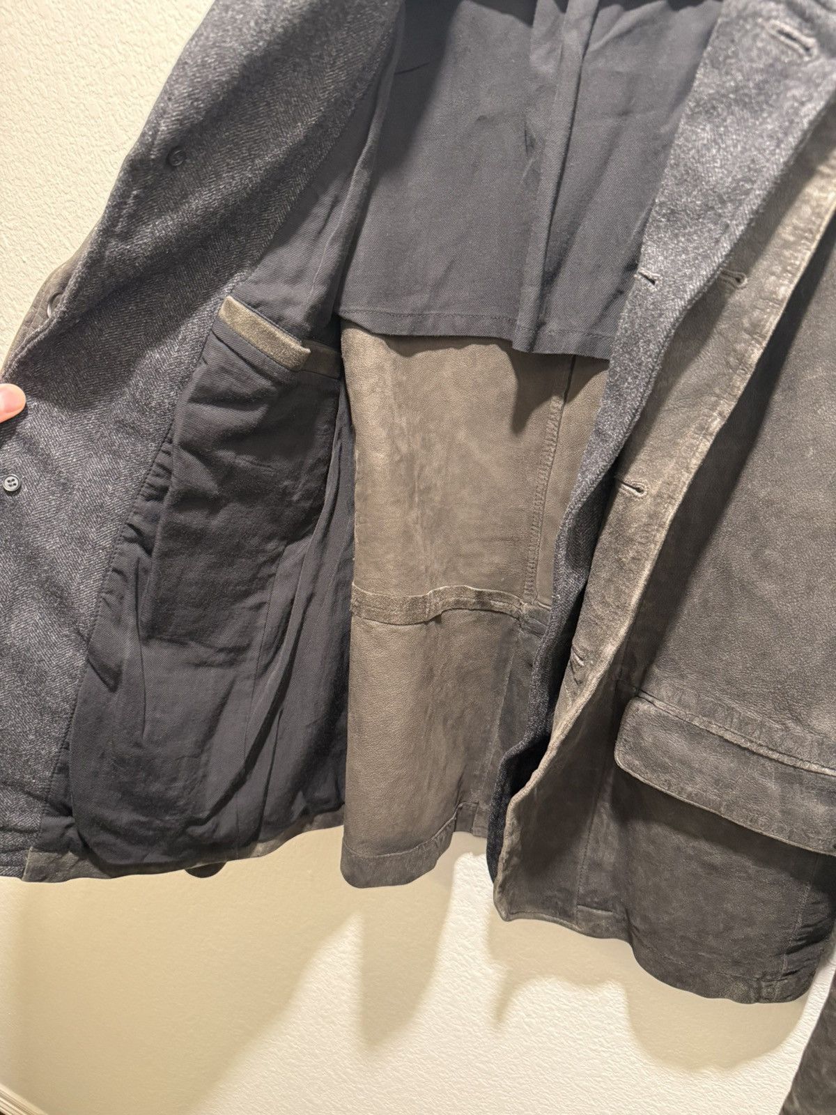 Allsaints AllSaints Leather Survey Blazer Jacket Size US M / EU 48-50 / 2 - 14 Thumbnail