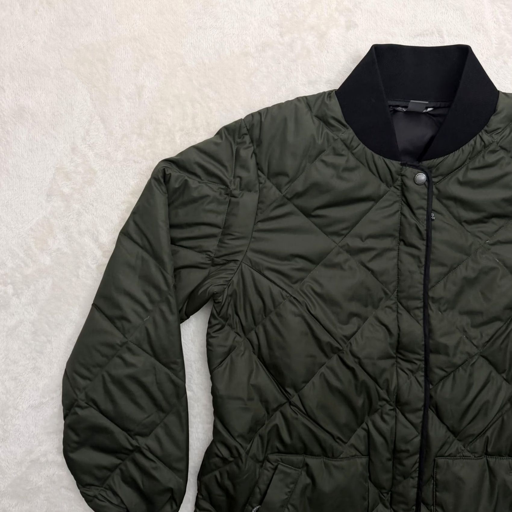Eddie Bauer Eddie Bauer Quilted Jacket Coat Womens Small Down Fill Bomber Full Zip Mid-Length Long Sleeve Green Size S / US 4 / IT 40 - 6 Thumbnail