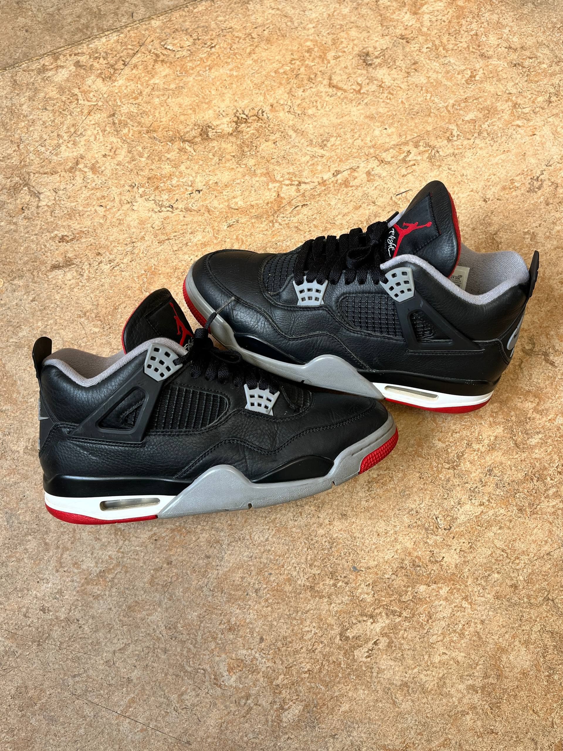 Jordan Brand Air Jordan 4 Retro Bred Reimagined FV5029-006 Size US 9.5 / EU 42-43 - 1 Thumbnail