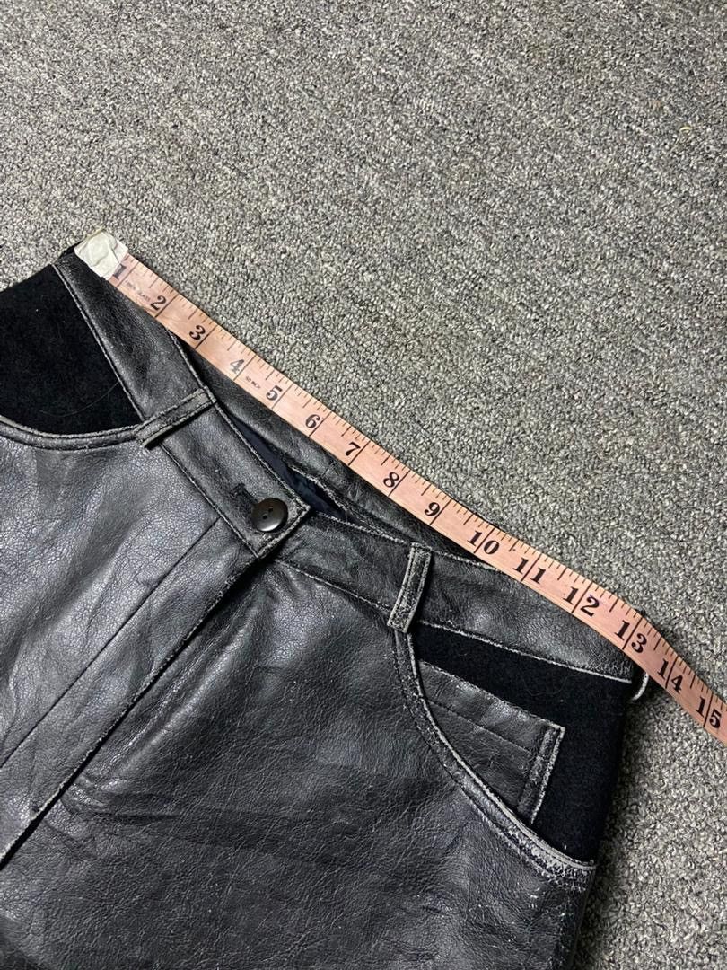 Japanese Brand Vintage 80’s MOITIE MOITIE Leather Pants (134) Size US 26 / EU 42 - 6 Thumbnail