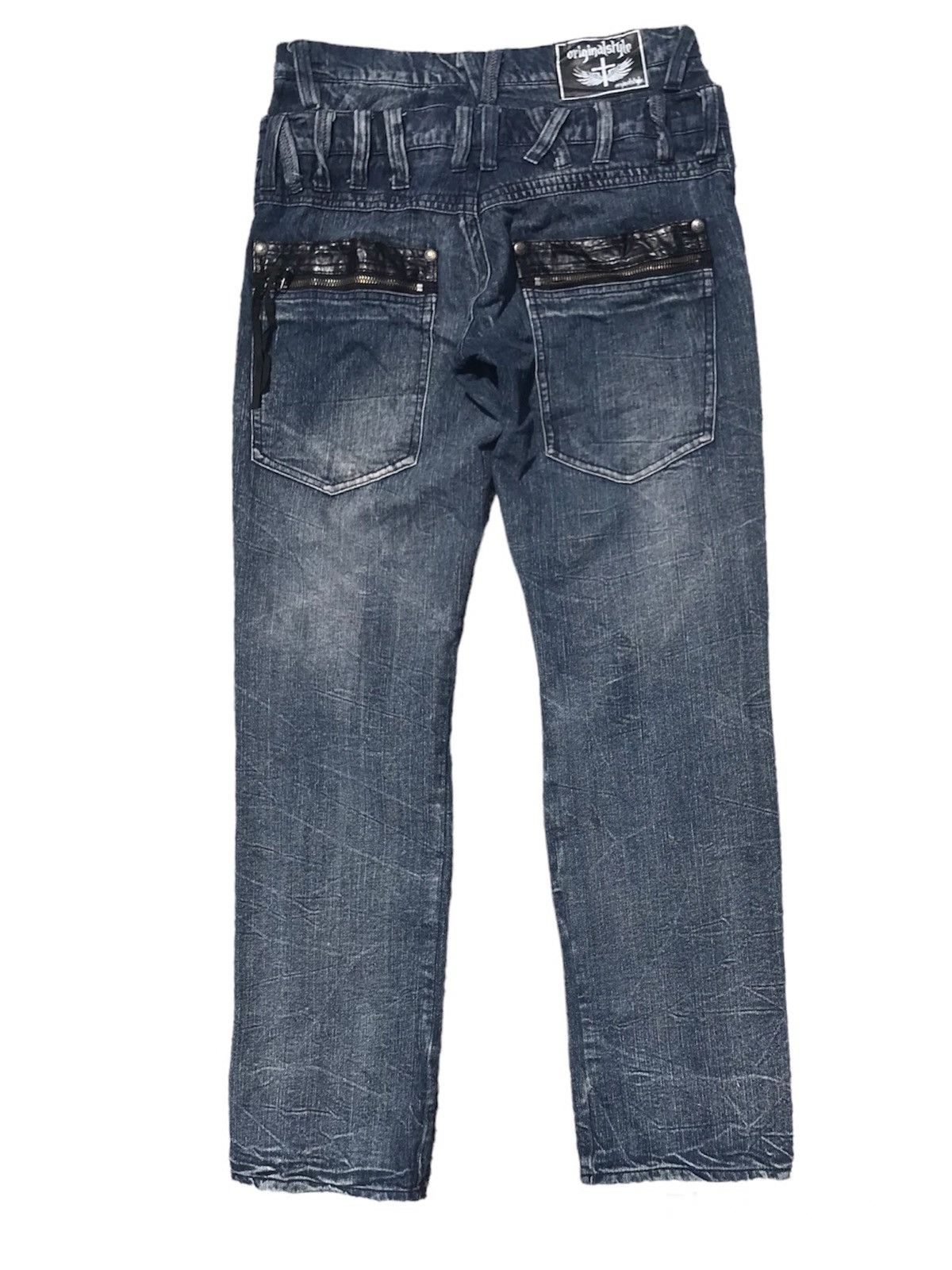 Japanese Brand × KMRii × Le Grande Bleu (L.G.B.) OriginalStyle Distressed Double Waist Jeans Size US 30 / EU 46 - 2 Thumbnail