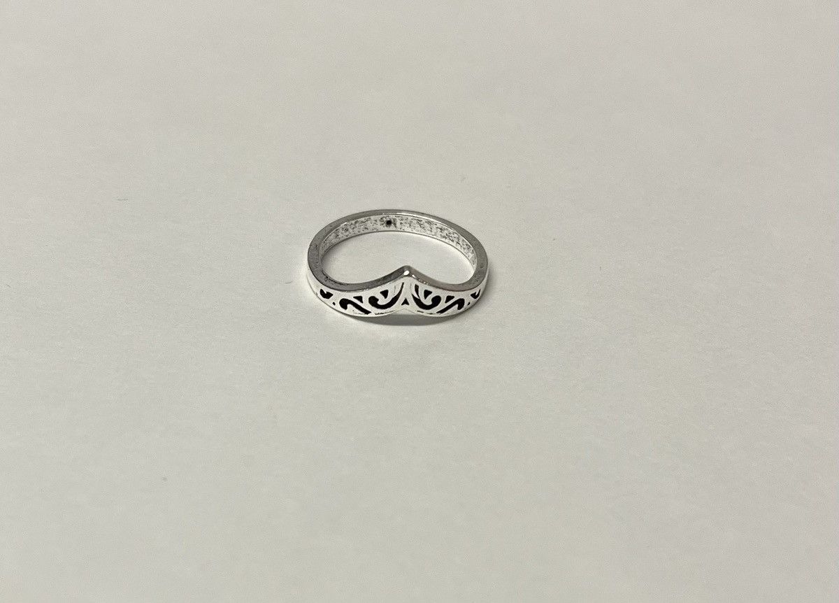 Vintage Silver vintage style crown ring Size ONE SIZE - 1 Thumbnail