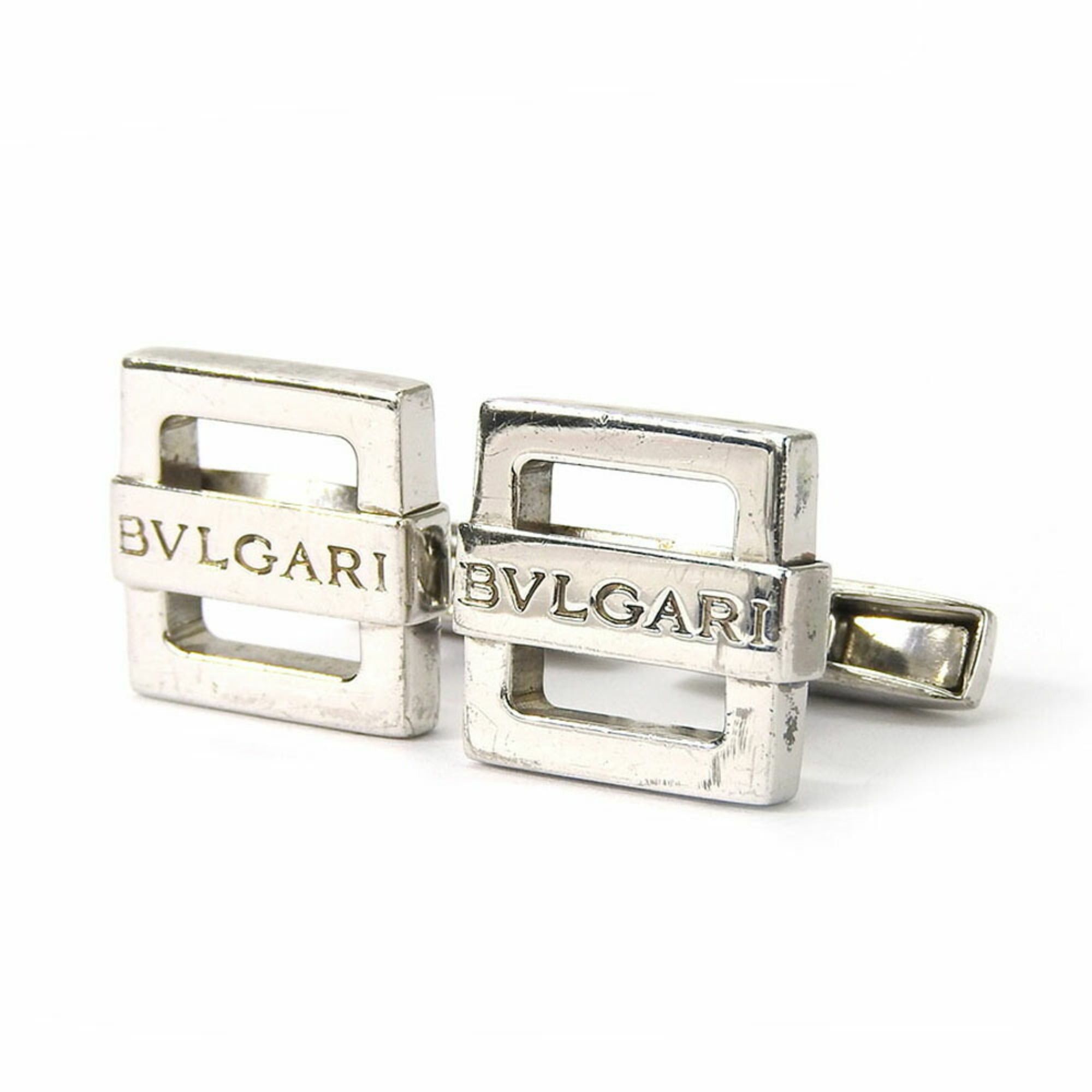 Bvlgari Cufflinks 925 Sterling Silver Men's BVLGARI Jewelry Accessories Cuffs