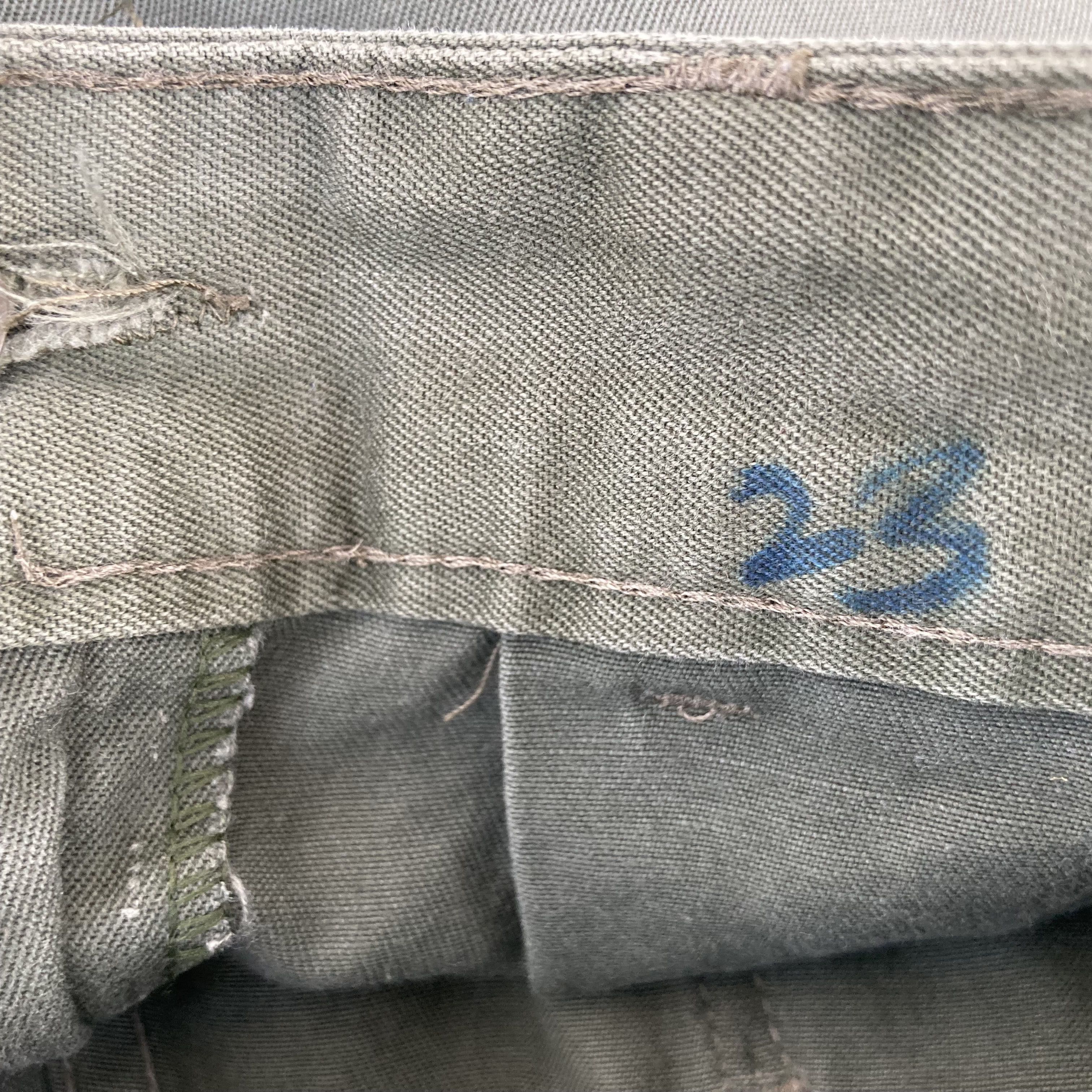 Vintage Vtg Begetex 1986 Belgian Military Zipper Opti Army Pant Size US 29 - 7 Thumbnail