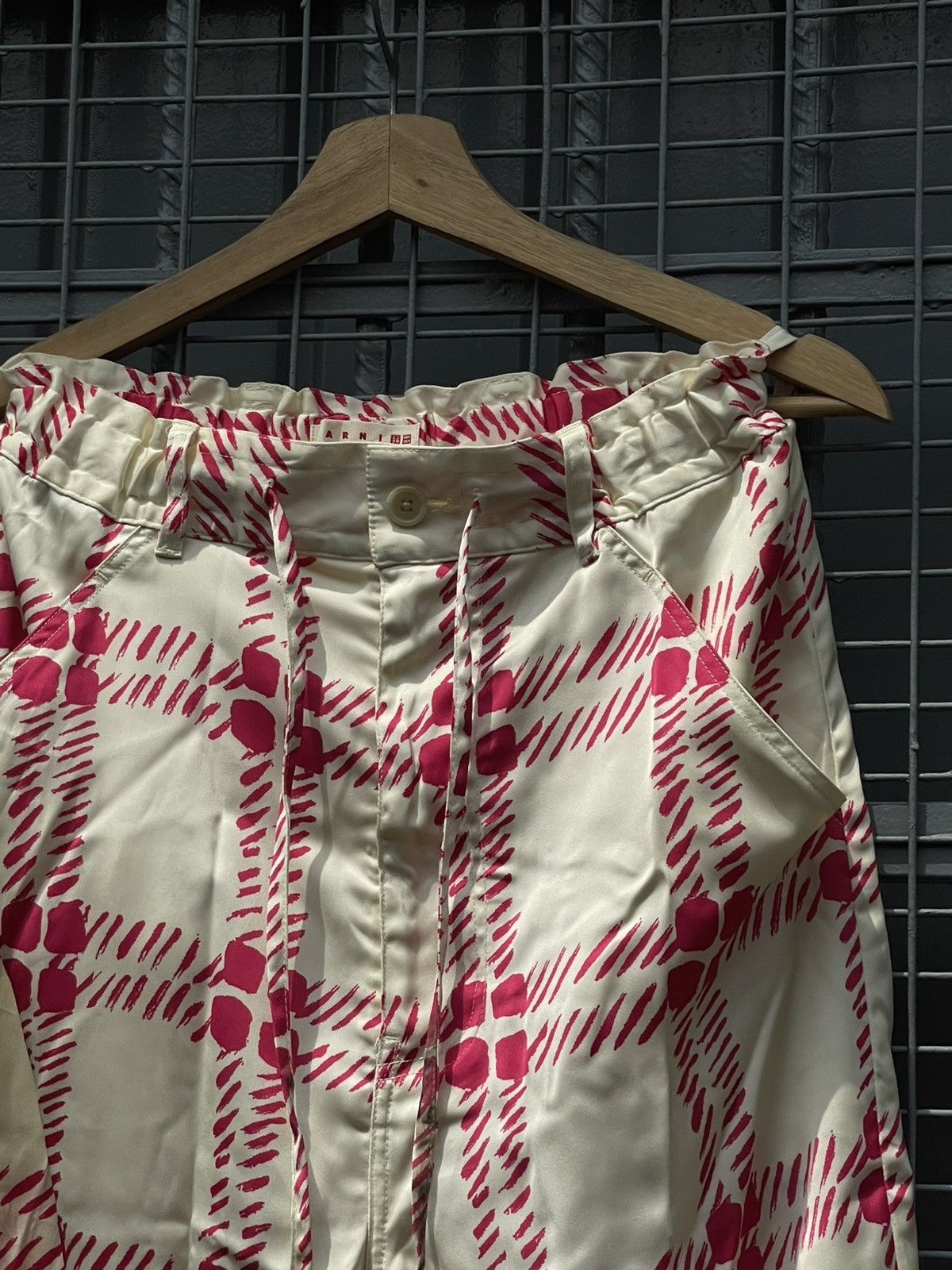 Marni × Uniqlo Plaid Wide-Leg Pants Size 28" / US 6 / IT 42 - 3 Thumbnail