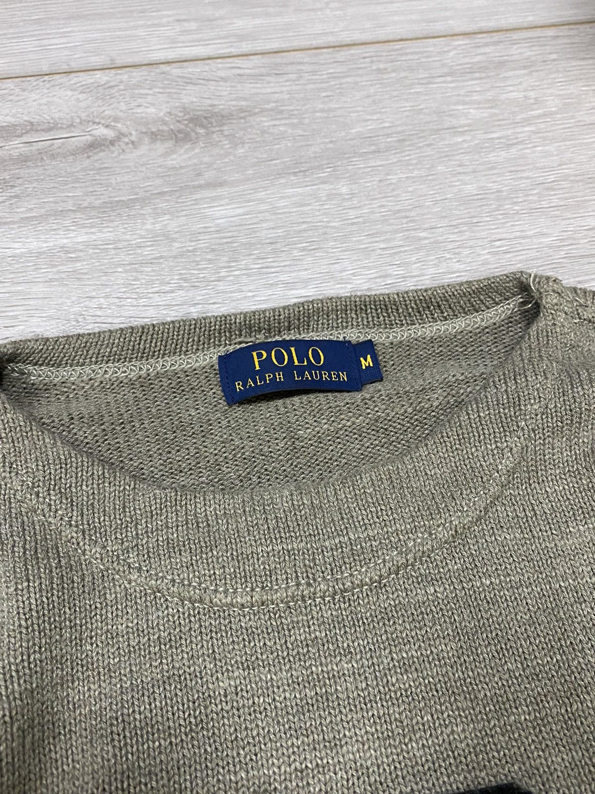 Vintage POLO 🏈 Ralph Lauren big P logo vintage knitted sweater Size US M / EU 48-50 / 2 - 5 Thumbnail