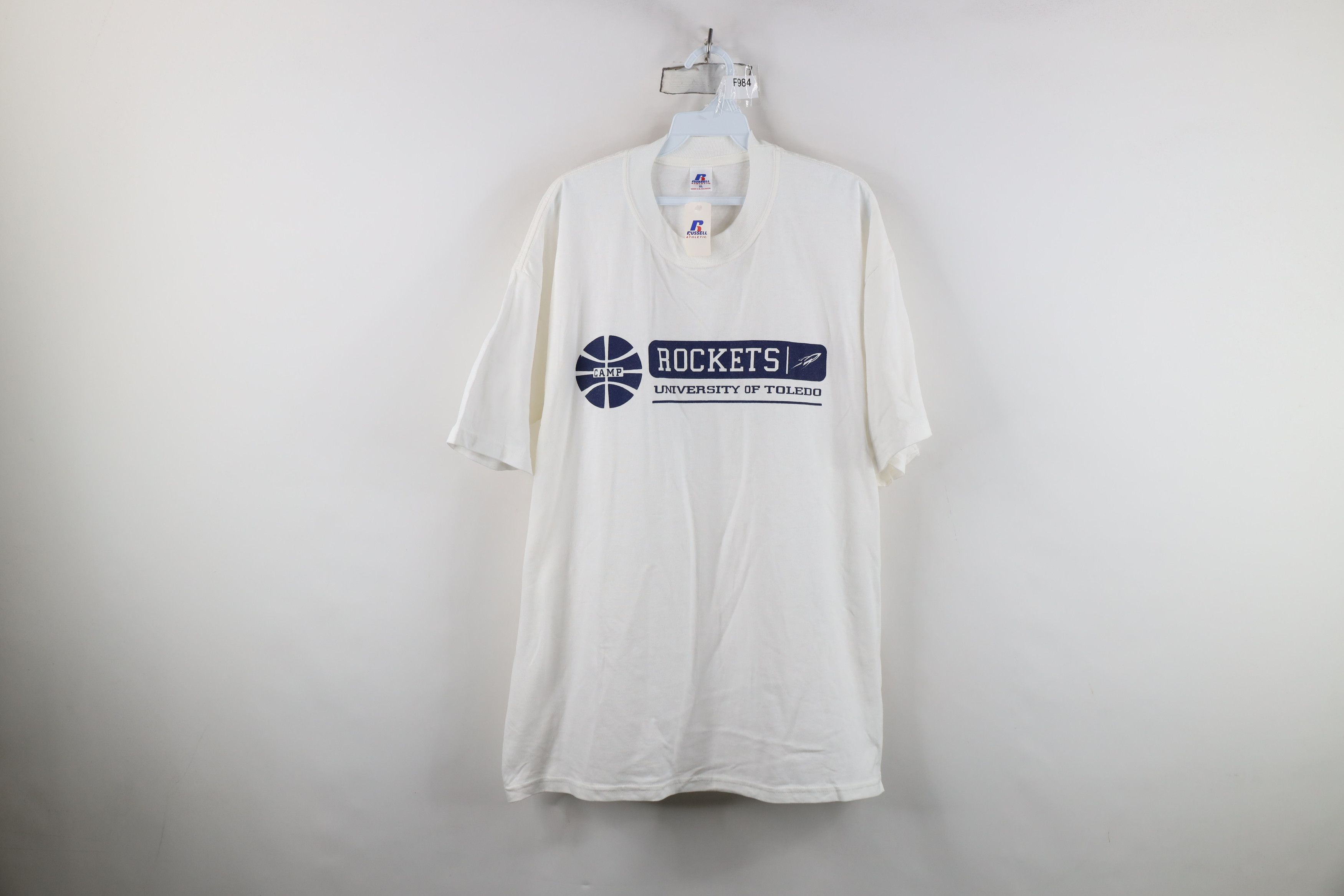 Russell Athletic Deadstock Vintage 90s Russell Athletic Basketball T-Shirt Size US XL / EU 56 / 4 - 1 Thumbnail