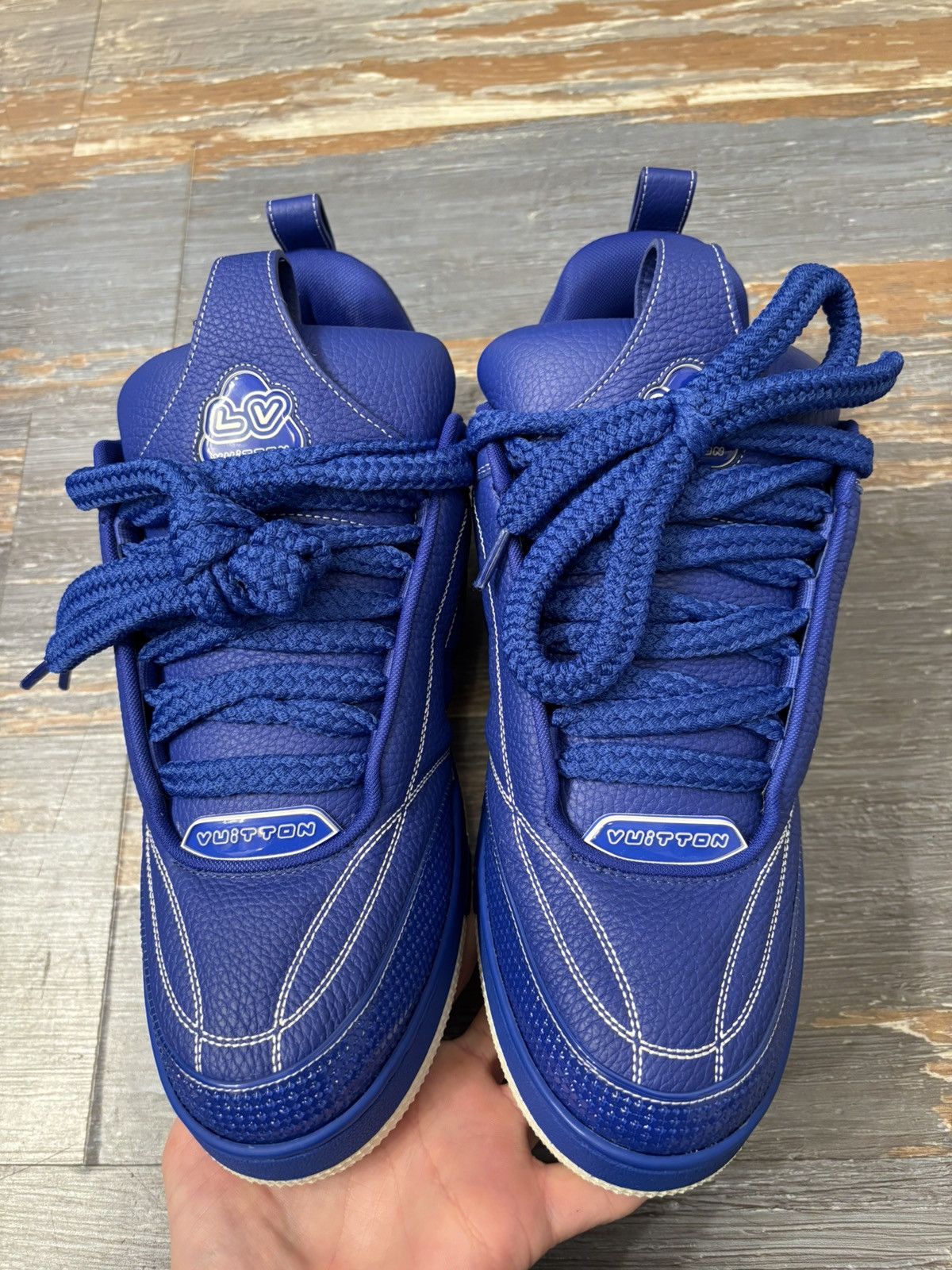 Louis Vuitton Louis Vuitton LV Skate Sneaker Blue Size 13 Size US 13 / EU 46 - 4 Thumbnail