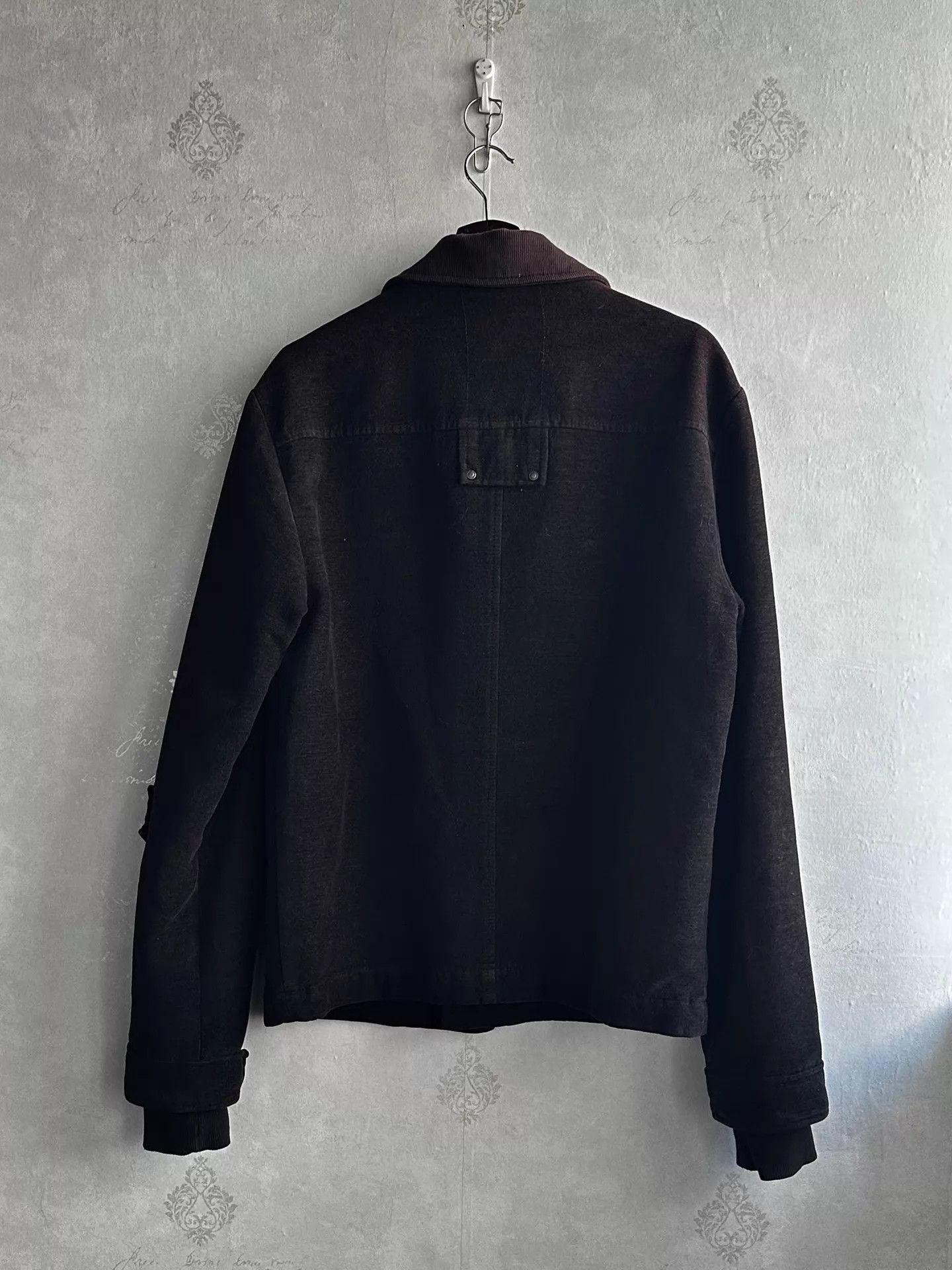 Calvin Klein Calvin Klein 00s Vtg Black Suede Rivet Zip-Up Jacket Size US L / EU 52-54 / 3 - 3 Thumbnail