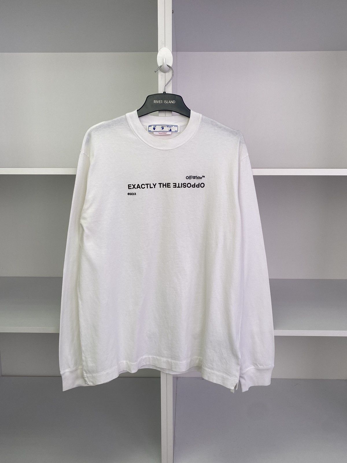 Off-White Off-White Spiral Opp Over Long sleeve tee Size US XL / EU 56 / 4 - 1 Thumbnail
